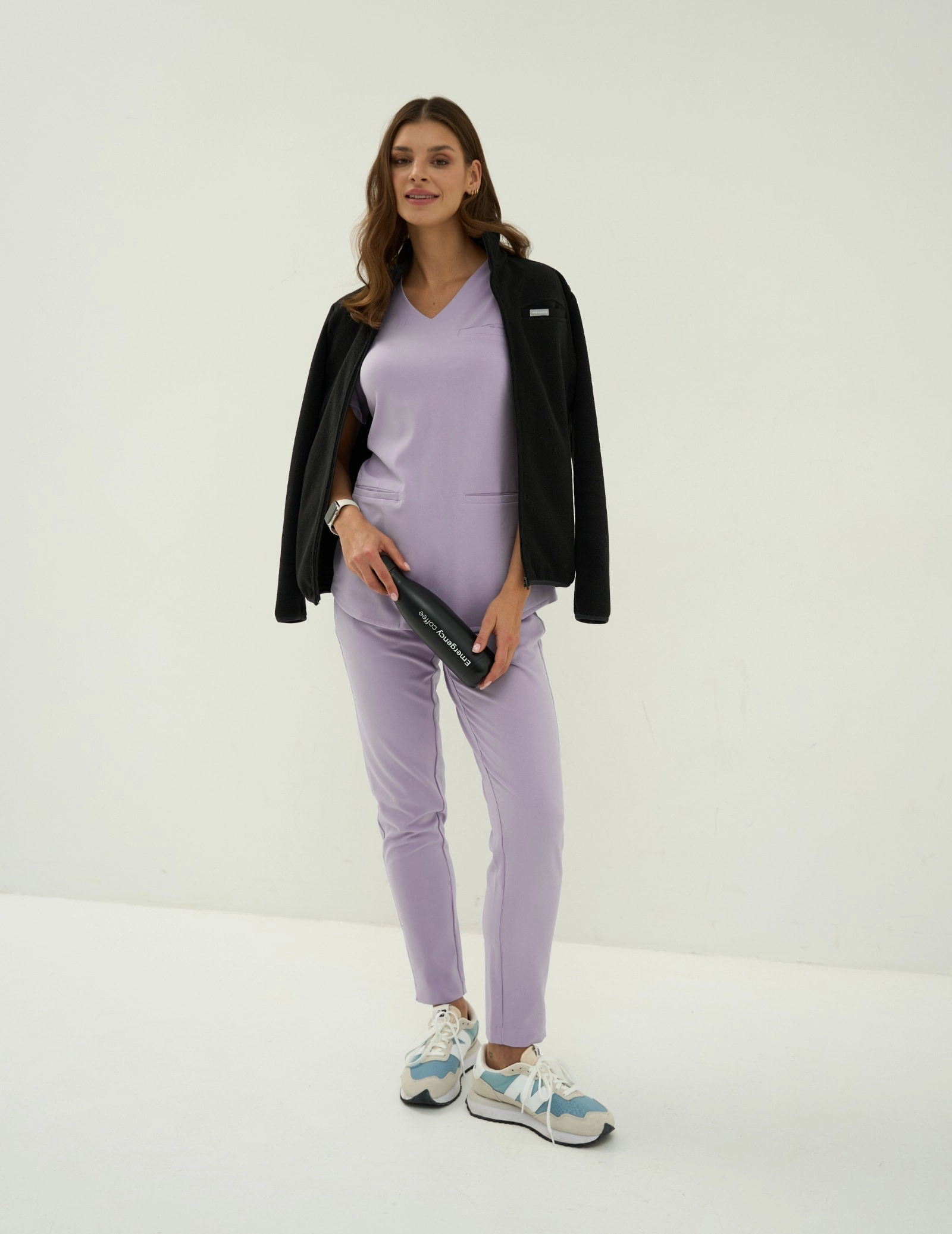 Pantaloni pentru femei Basic - PURPLE HEATHER