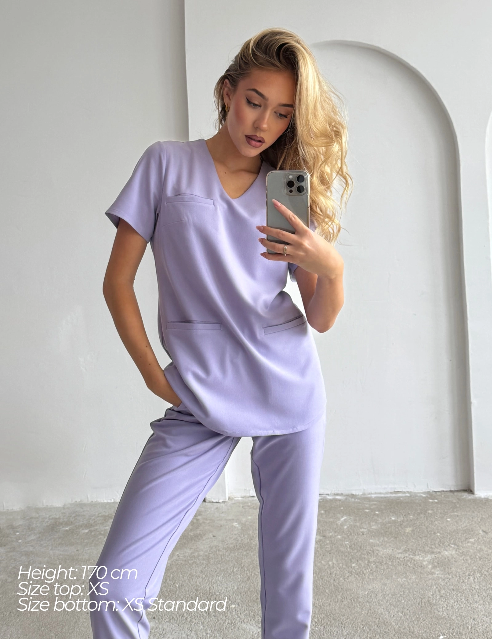 Pantaloni pentru femei Basic - PURPLE HEATHER