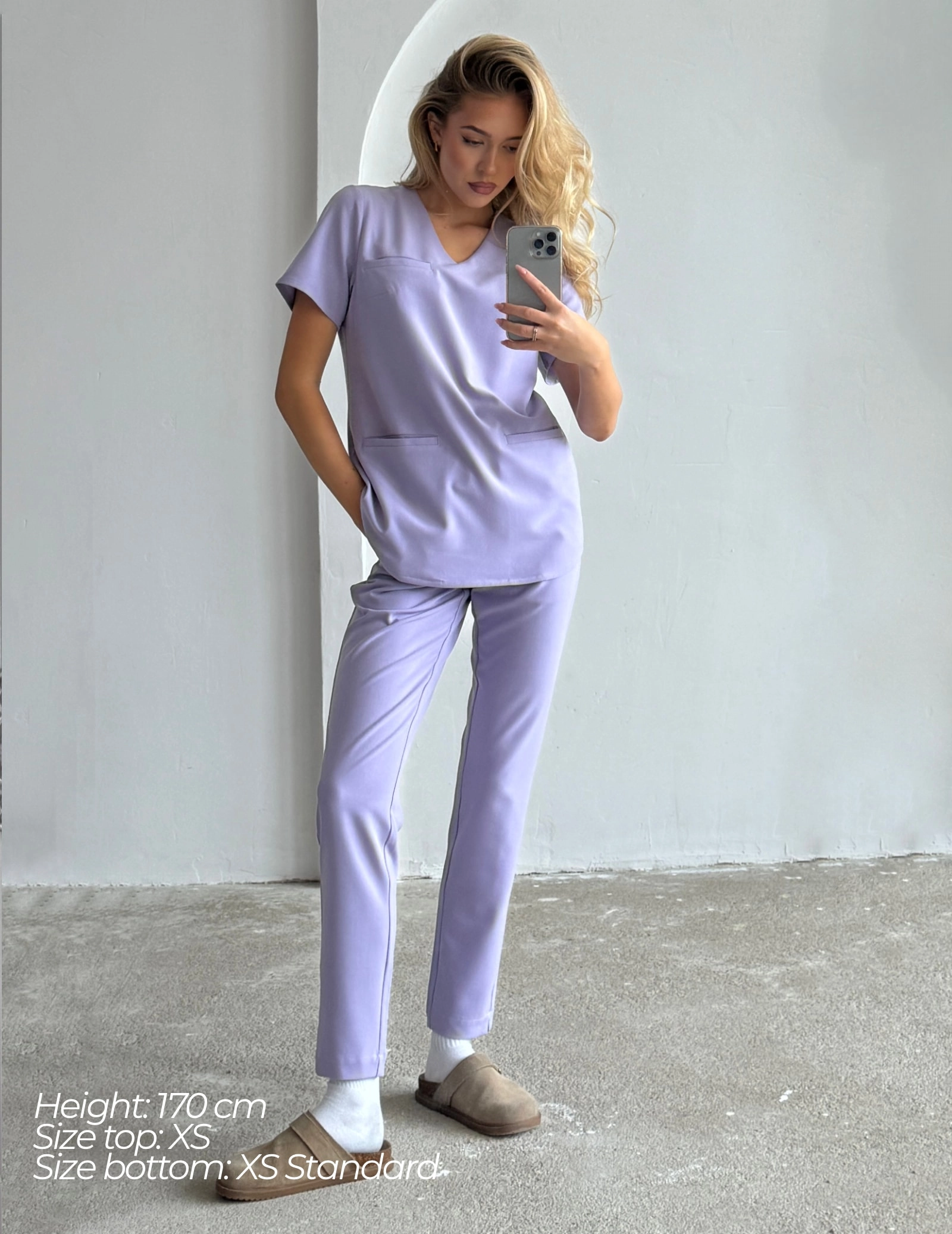 Pantaloni pentru femei Basic - PURPLE HEATHER