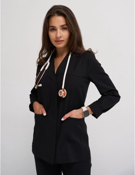 Bluză medicală legată Rosalie - WOODROSE