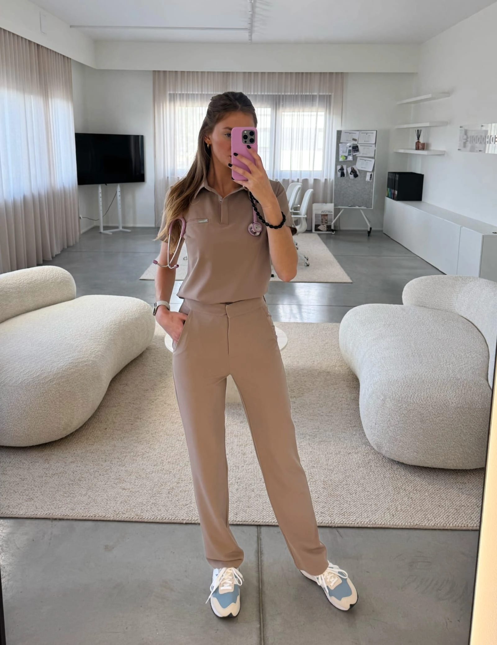 Pantaloni Medicali Dama Tiffany - BEIGE