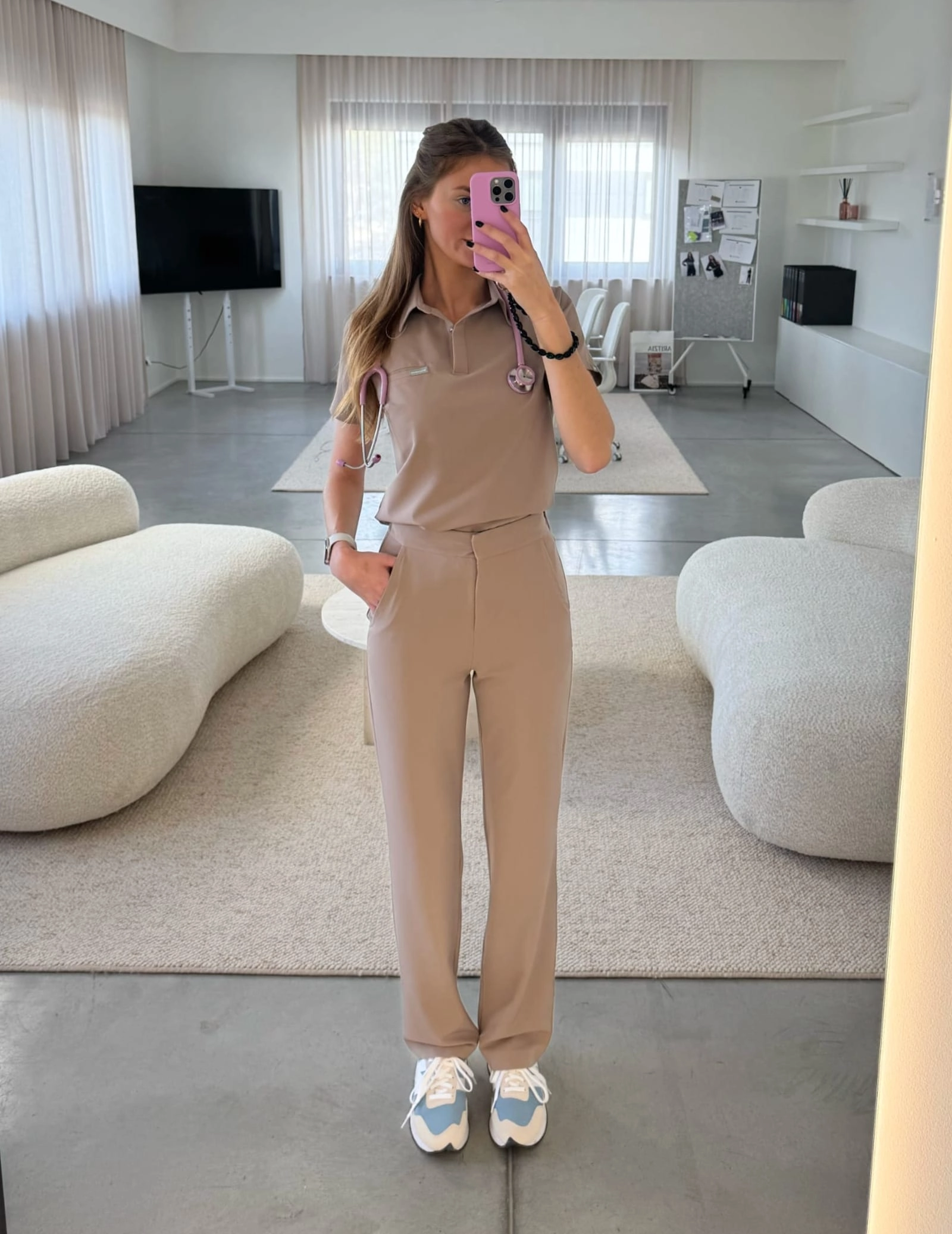 Pantaloni Medicali Dama Tiffany - BEIGE