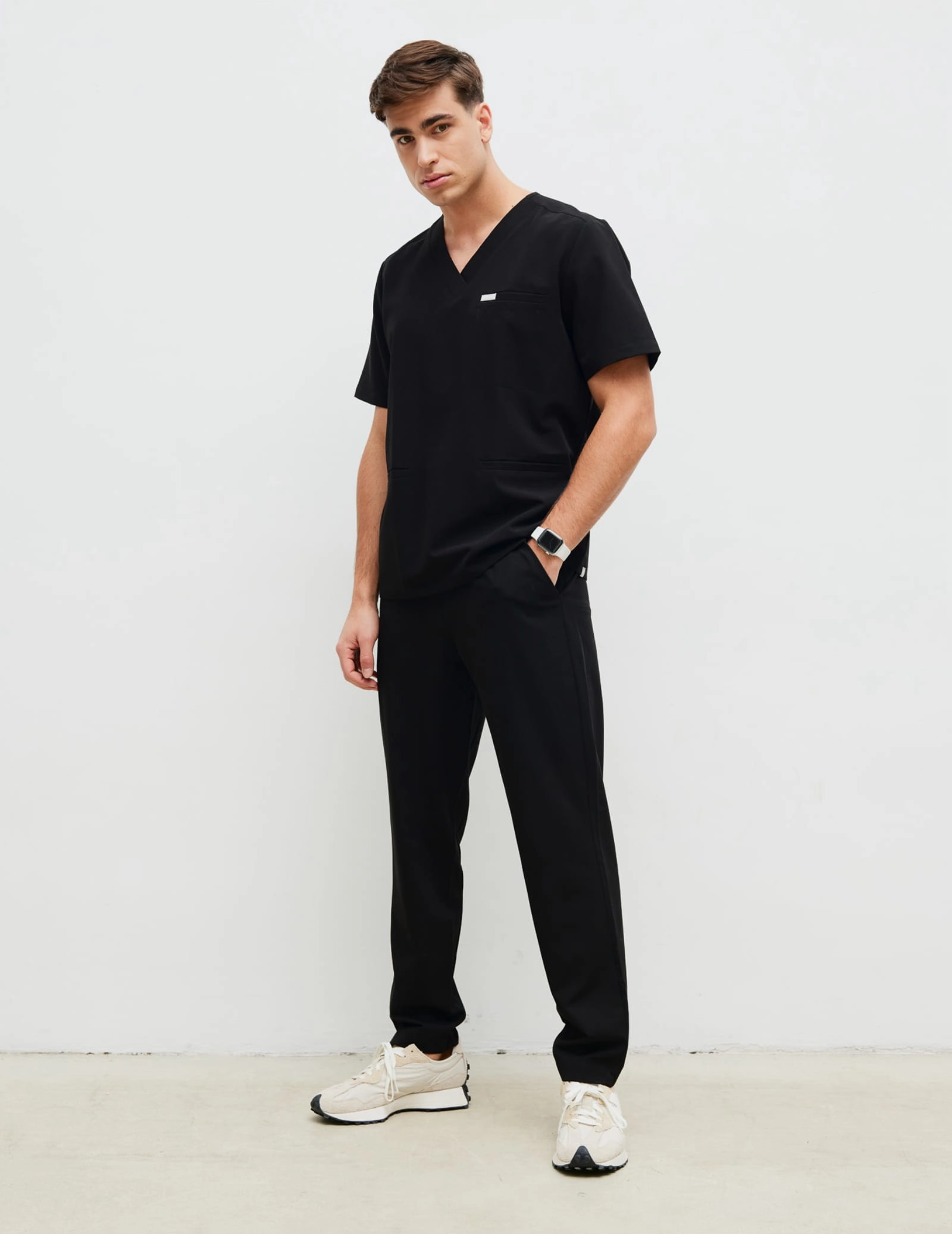 Pantaloni basic pentru bărbați - BLACK