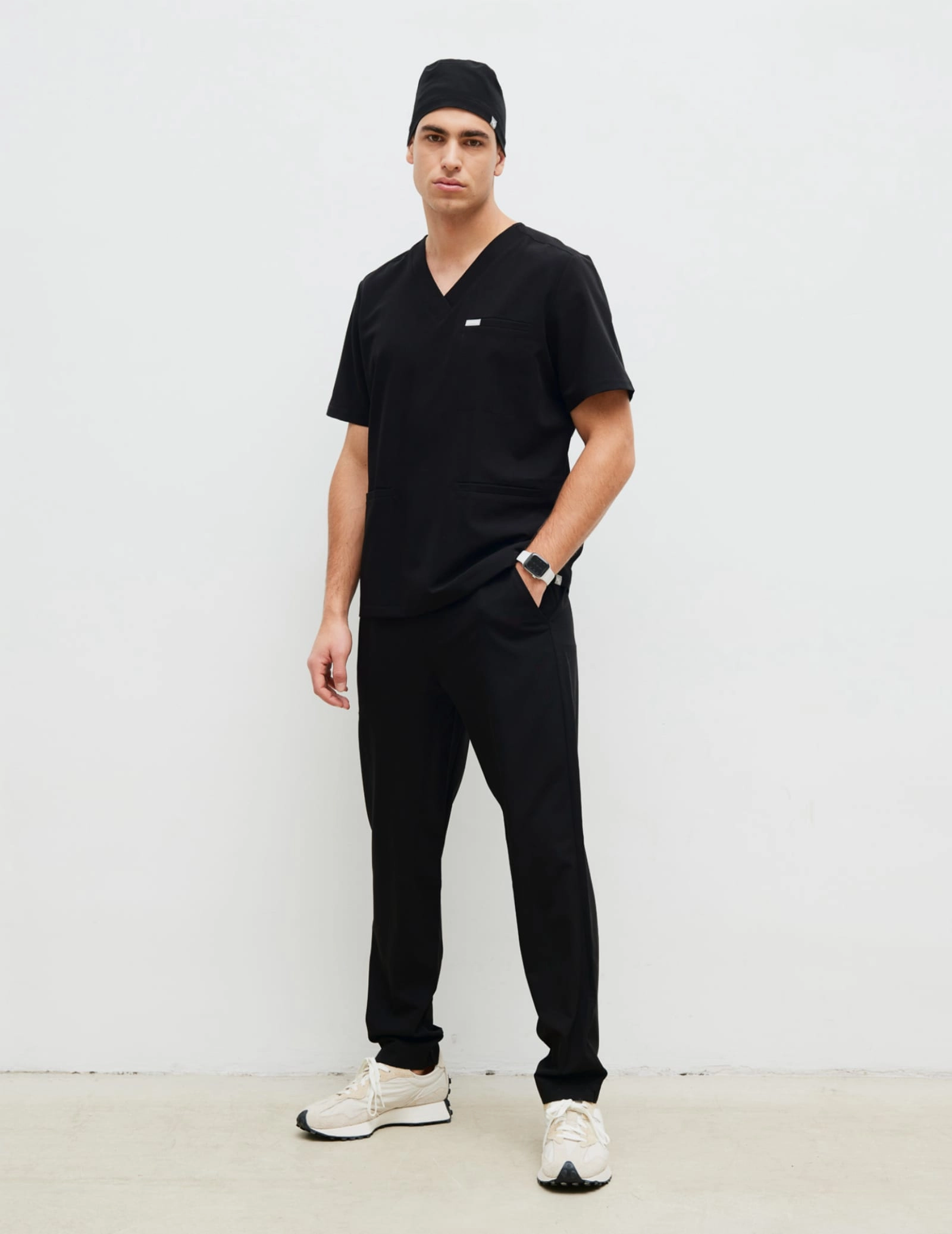Pantaloni basic pentru bărbați - BLACK