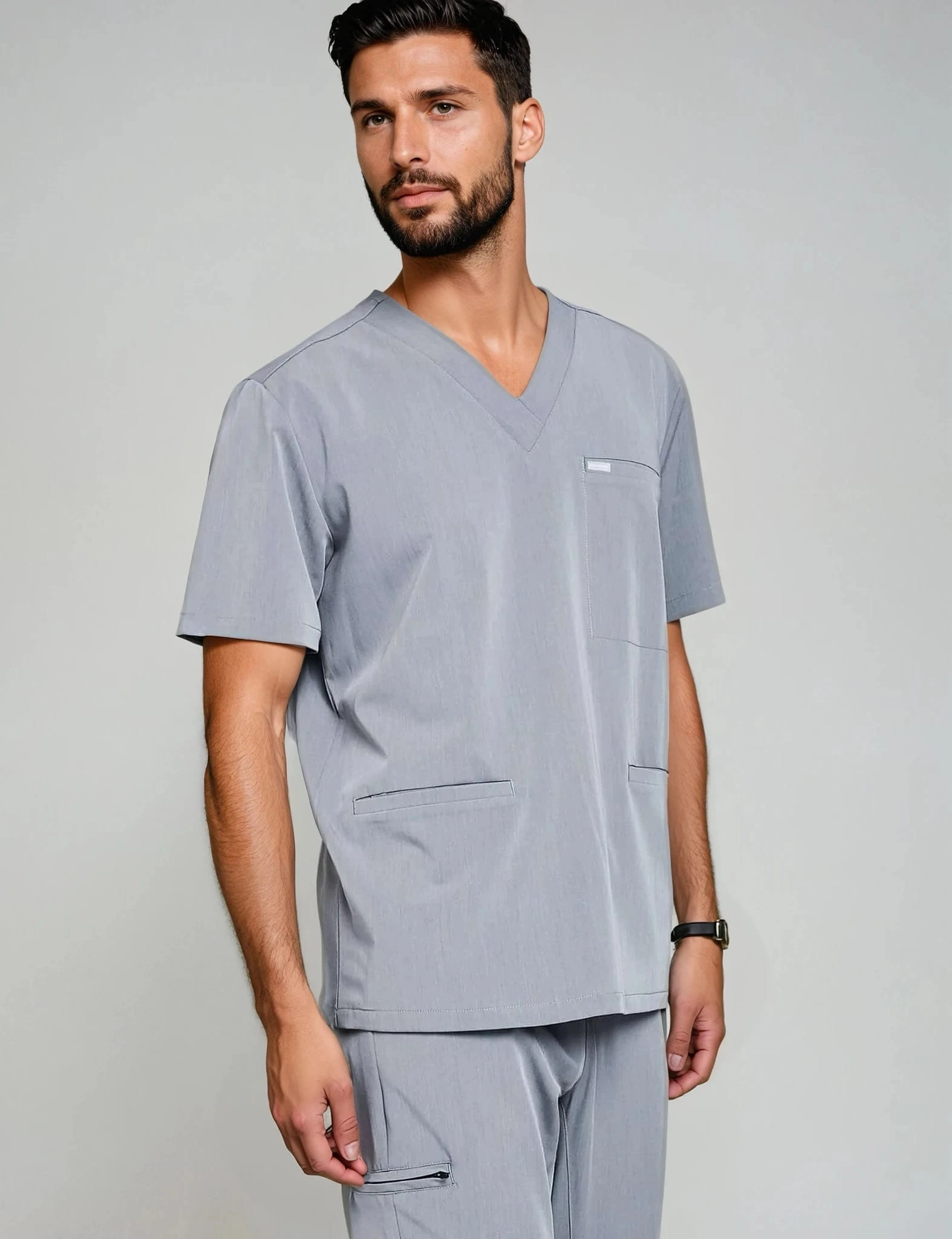 Bluză medicală Birbal - SHARK GRAY