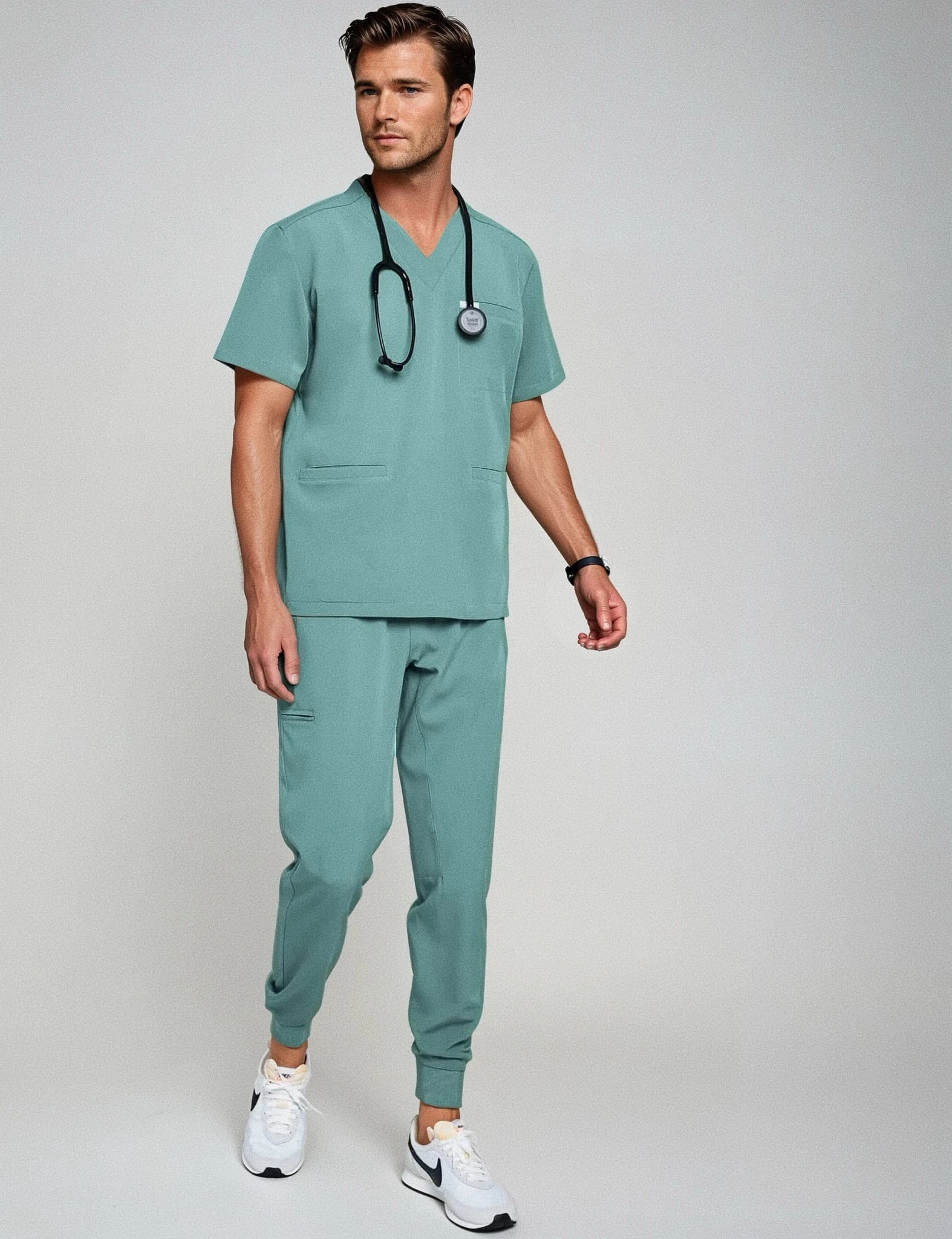 Pantaloni Jogger pentru bărbați - DUSTY GREEN