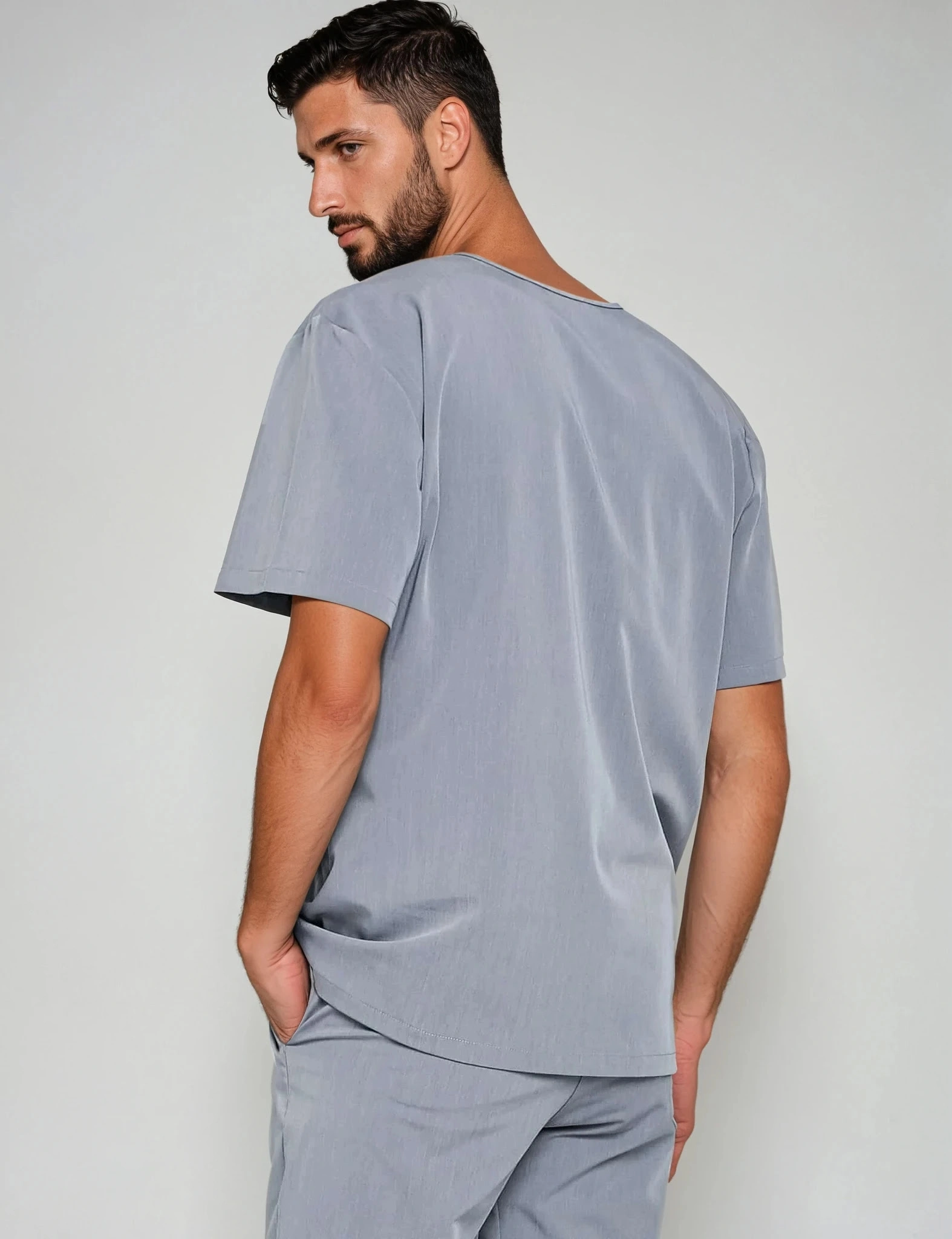 Bluză medicală Birbal - SHARK GRAY