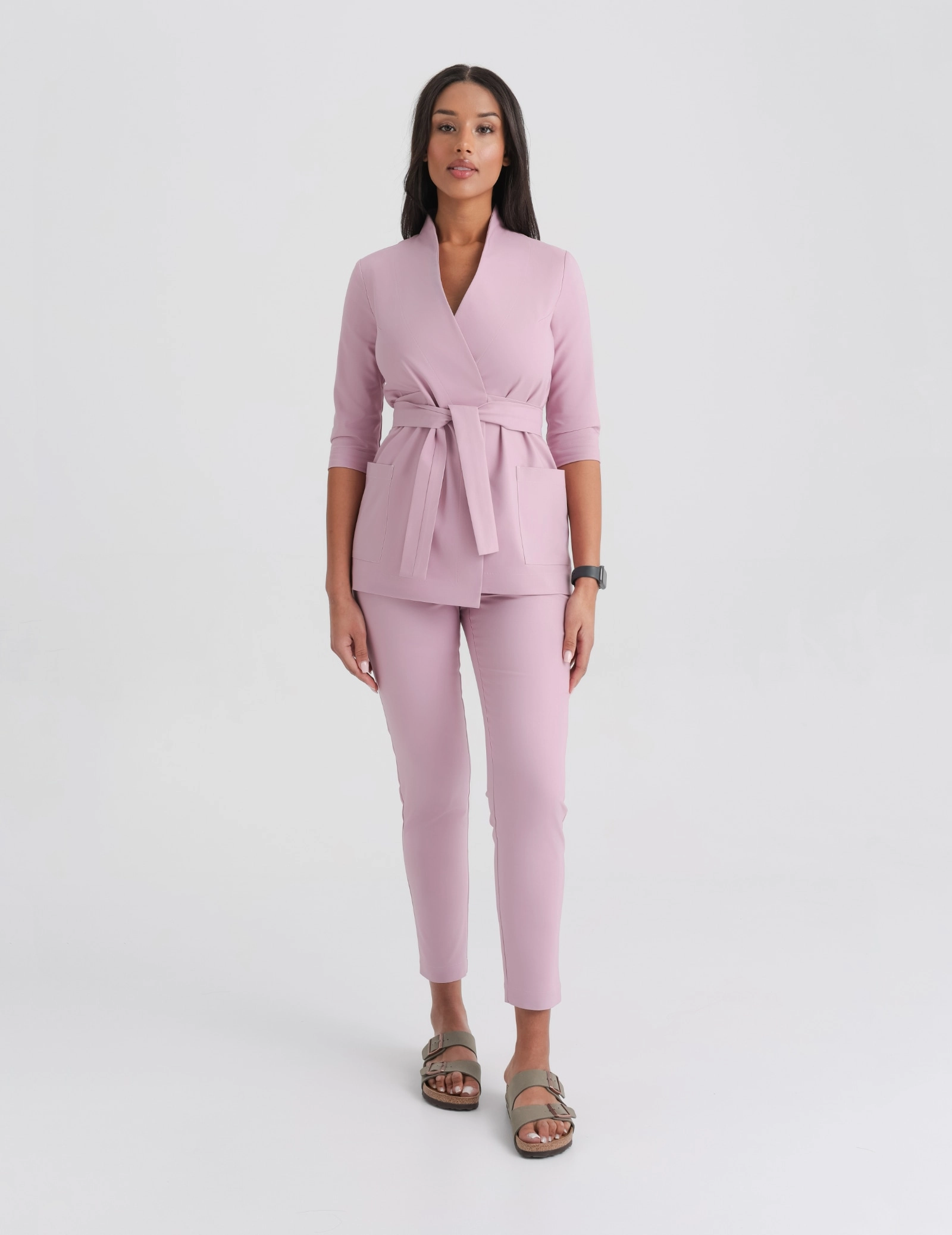 Pantaloni Medicali Dama Slim Fit- FRENCH PINK