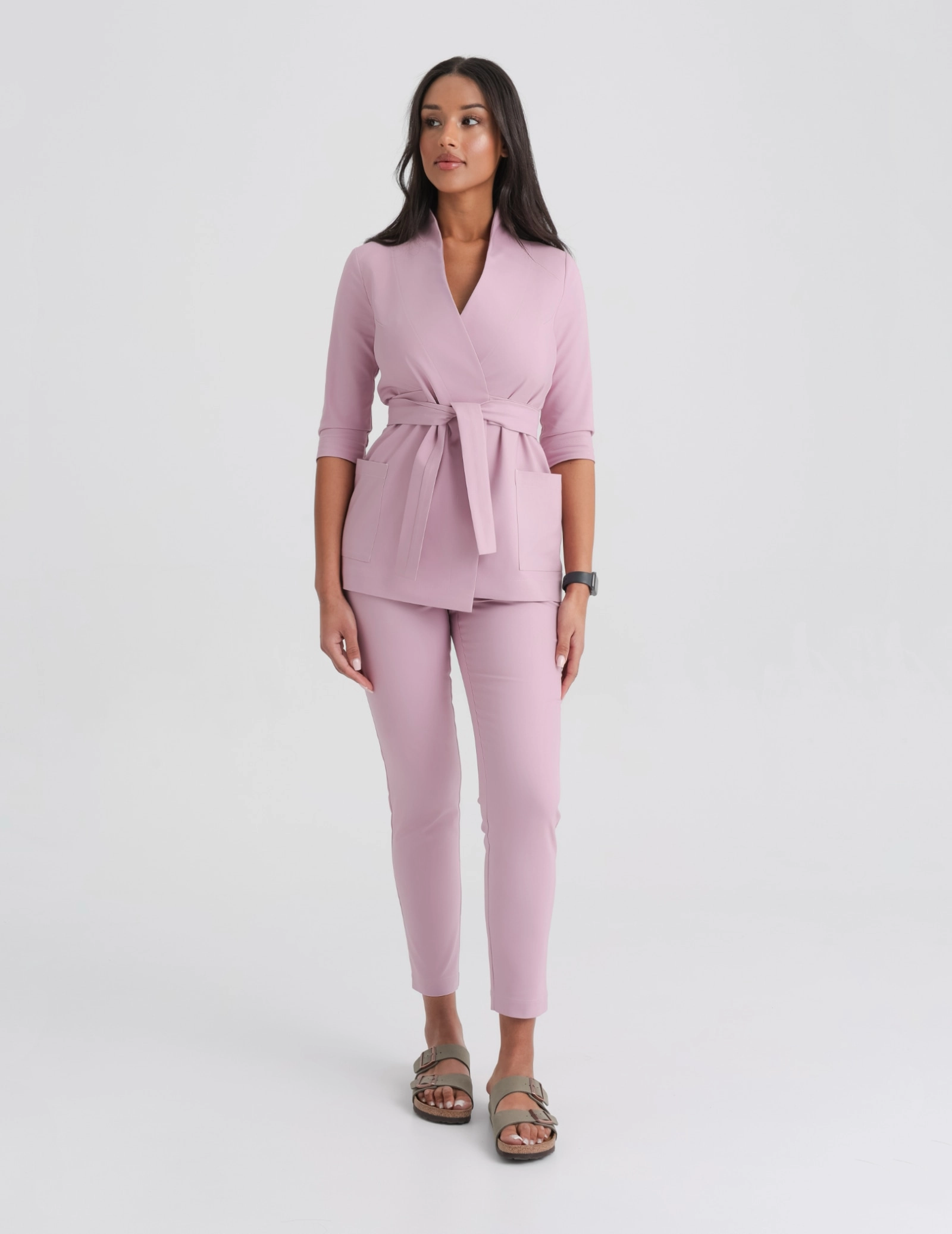 Pantaloni Medicali Dama Slim Fit- FRENCH PINK