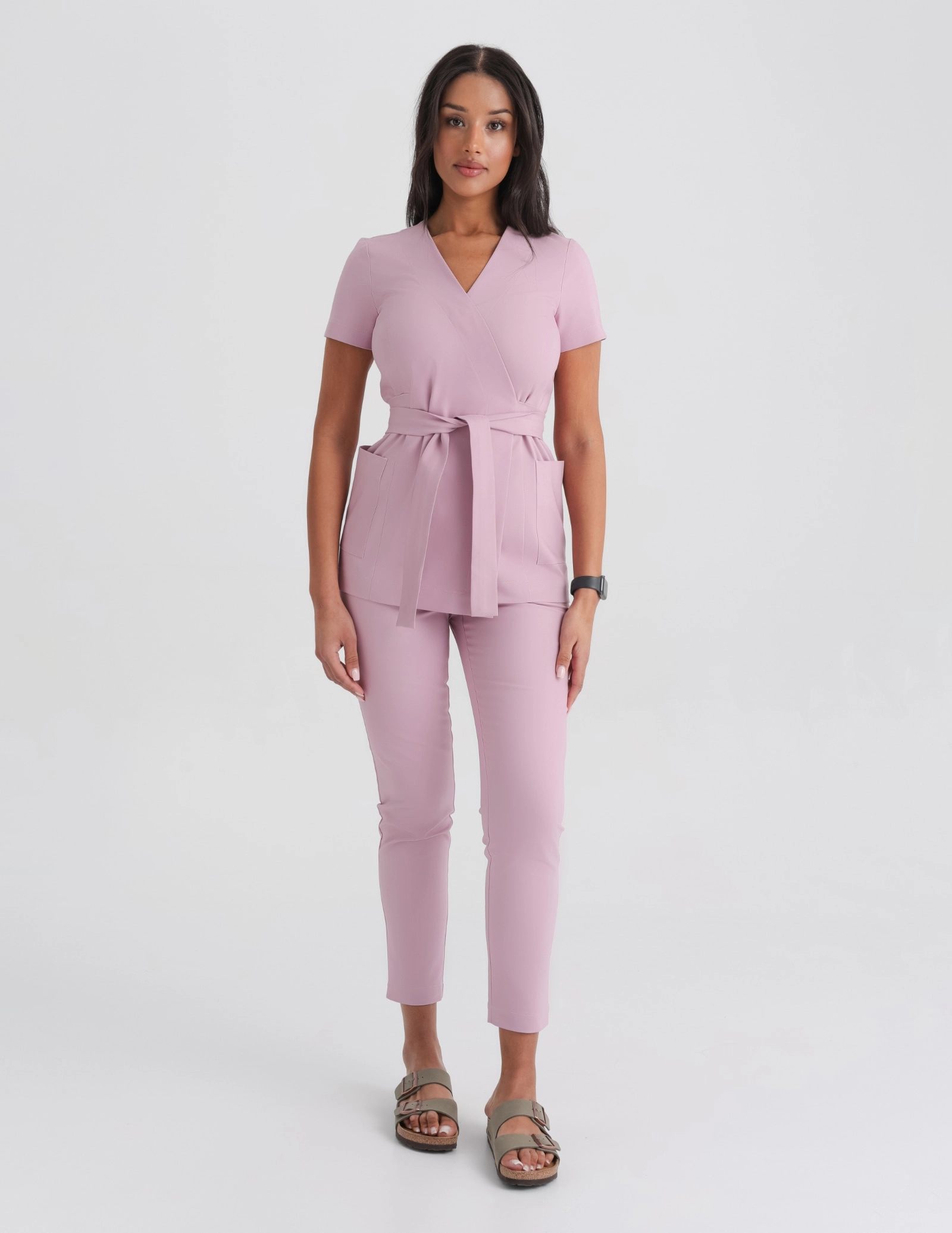 Pantaloni Medicali Dama Slim Fit- FRENCH PINK