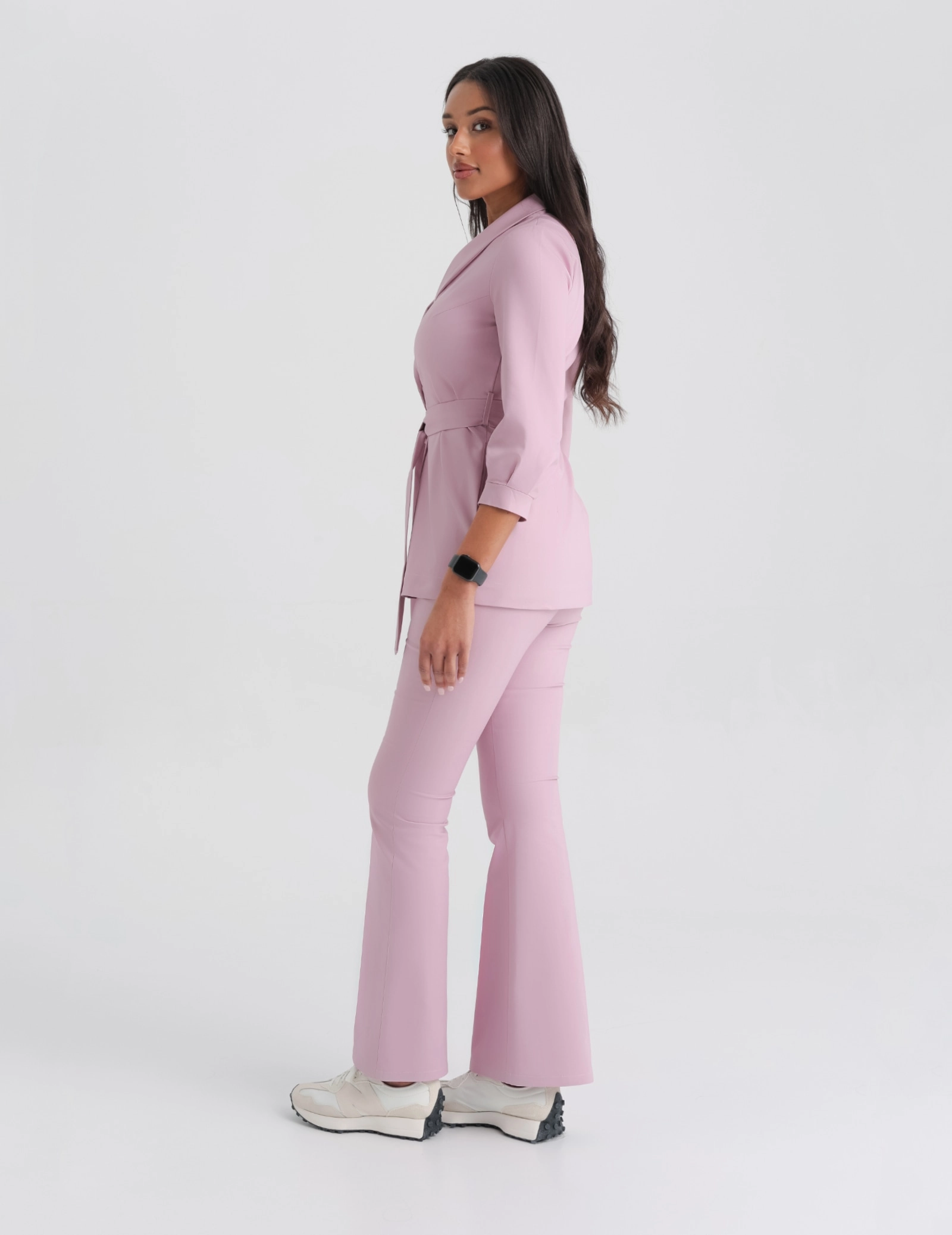 Pantaloni Medicali Dama Flare - FRENCH PINK