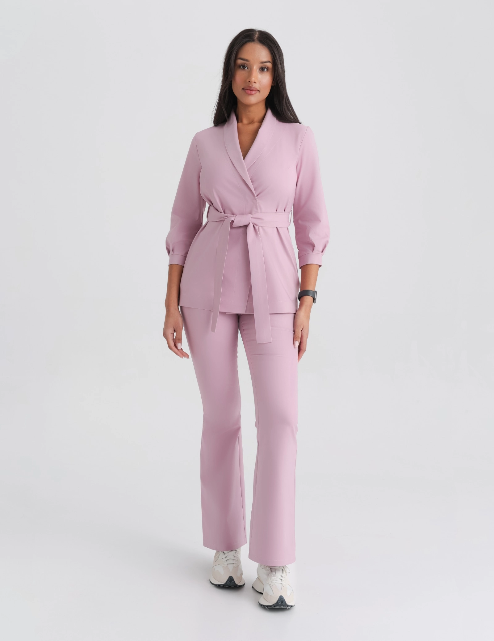 Pantaloni Medicali Dama Flare - FRENCH PINK