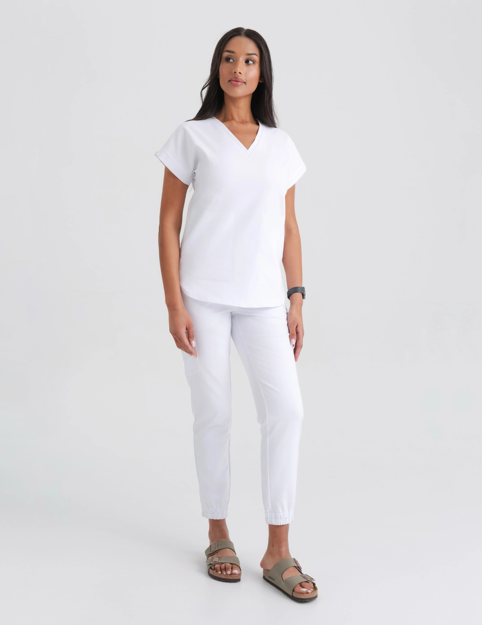 Pantaloni Jogger pentru femei - WHITE