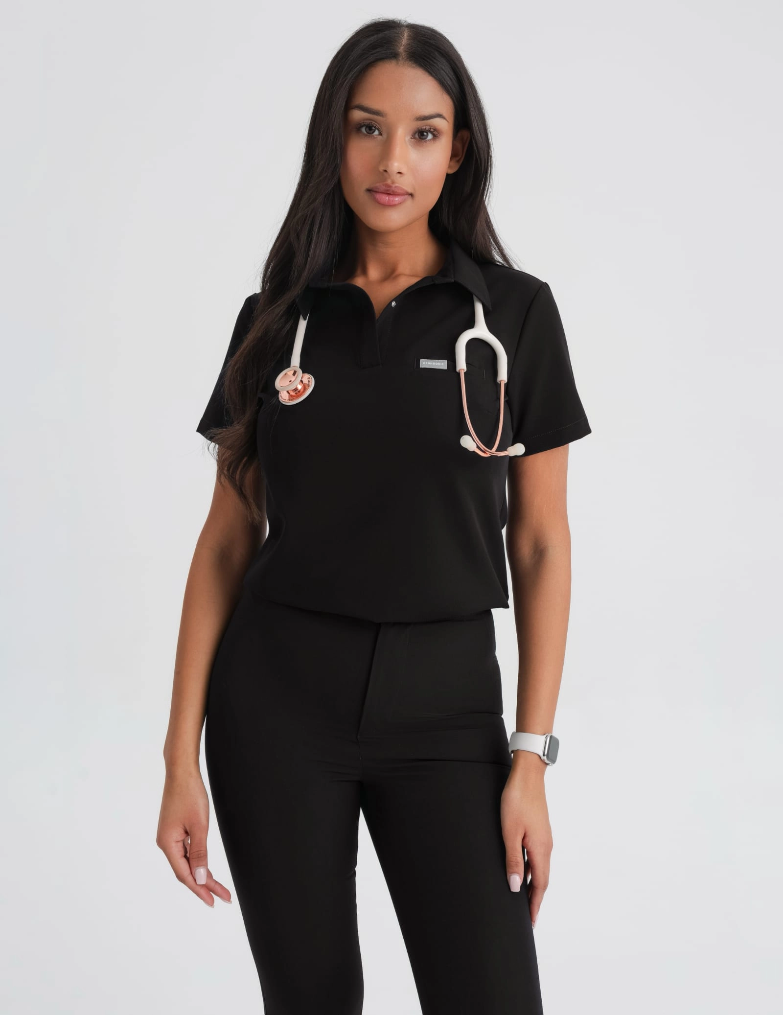Bluză Medicală Polo - BLACK