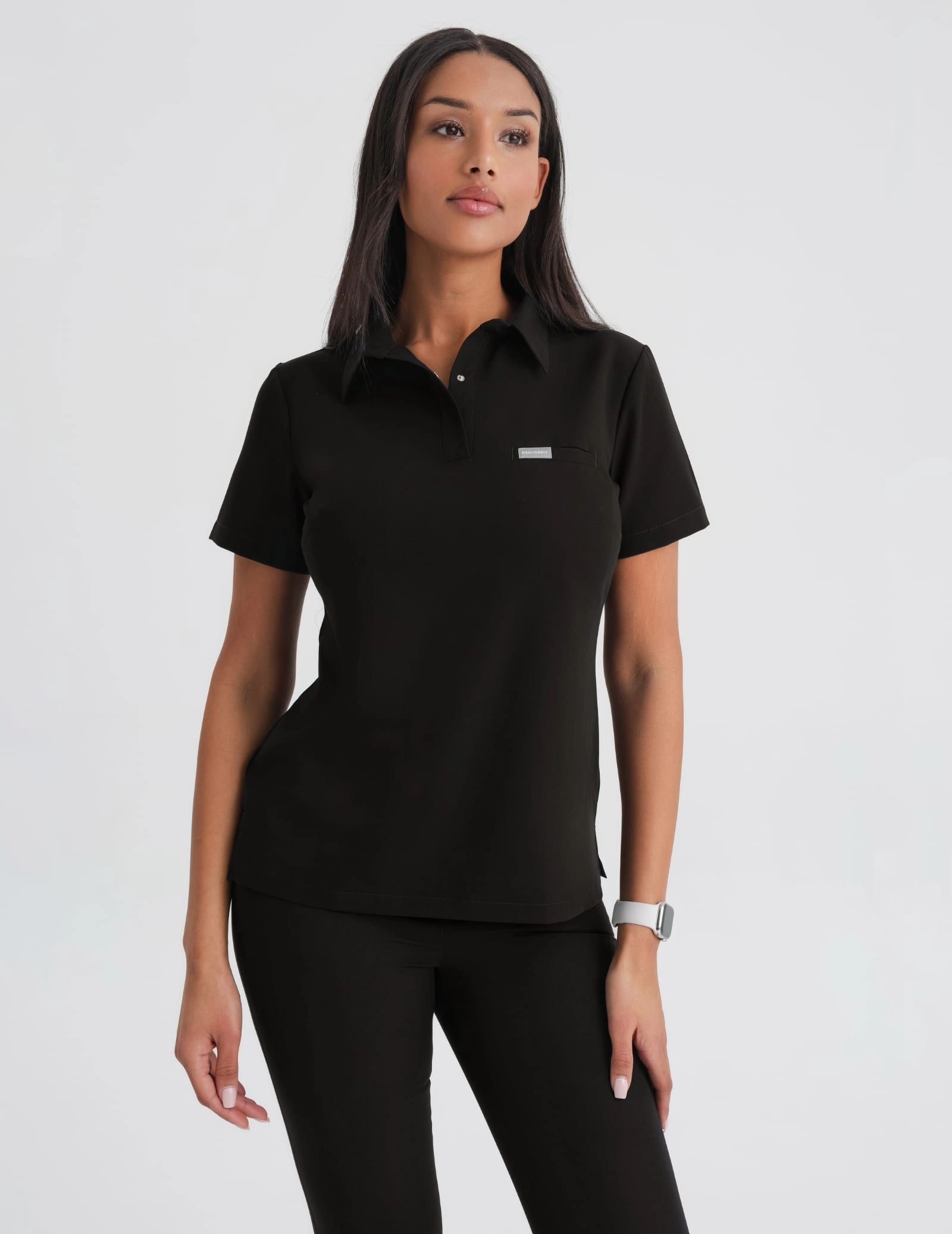 Bluză Medicală Polo - BLACK