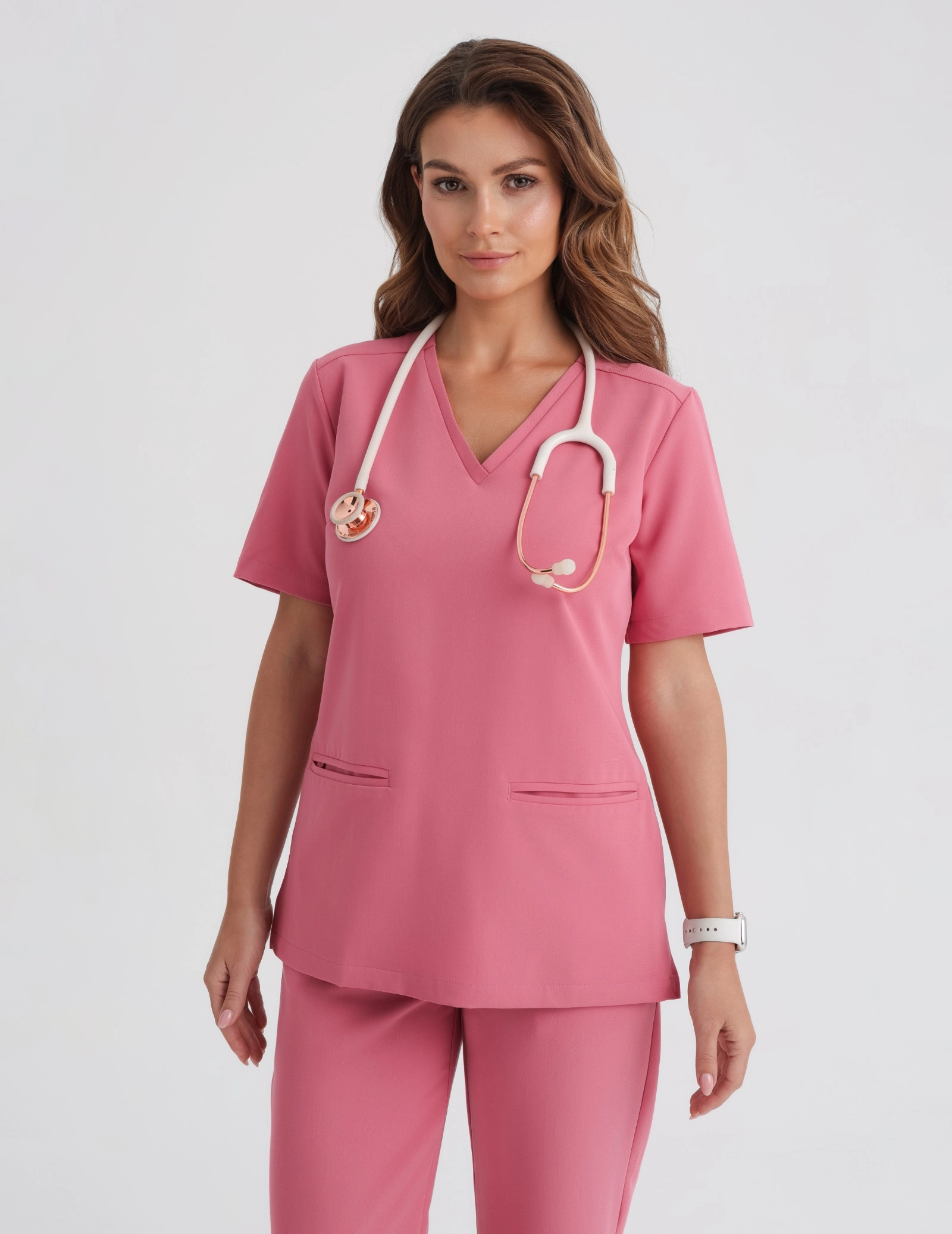 Bluză Medicală Casy - RASPBERRY CRUSH