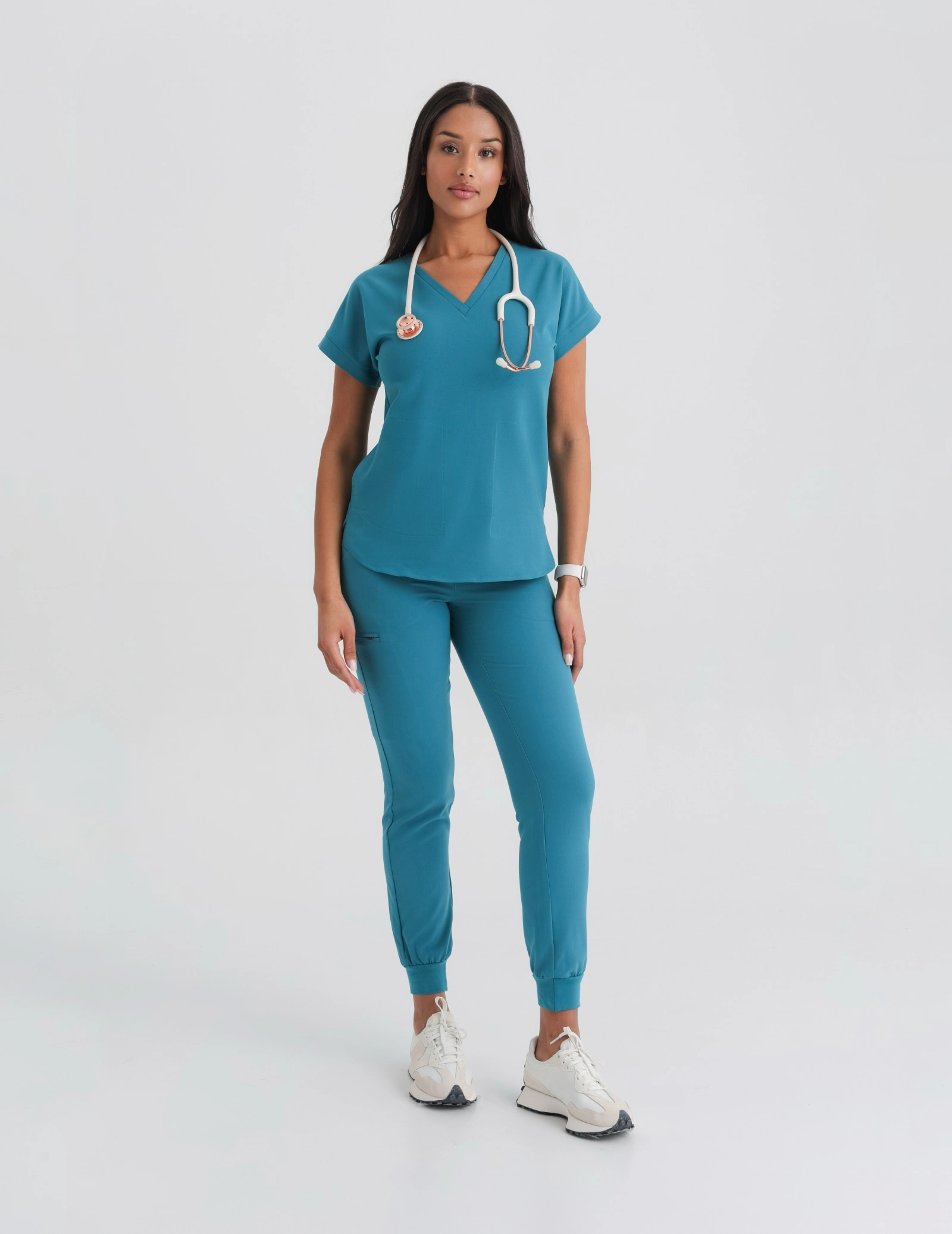 Bluza medicală Kendall - OCEAN BLUE