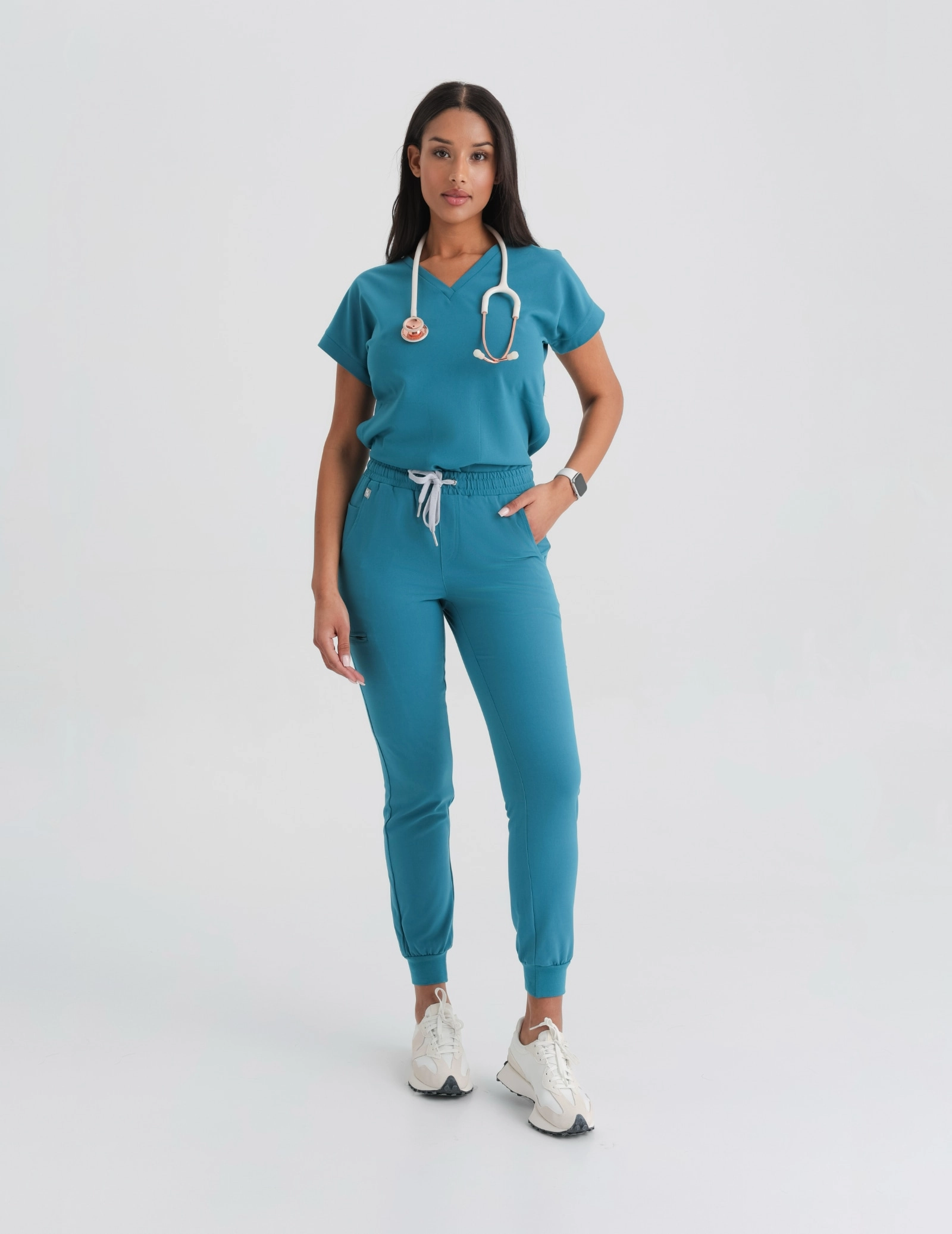 Bluza medicală Kendall - OCEAN BLUE