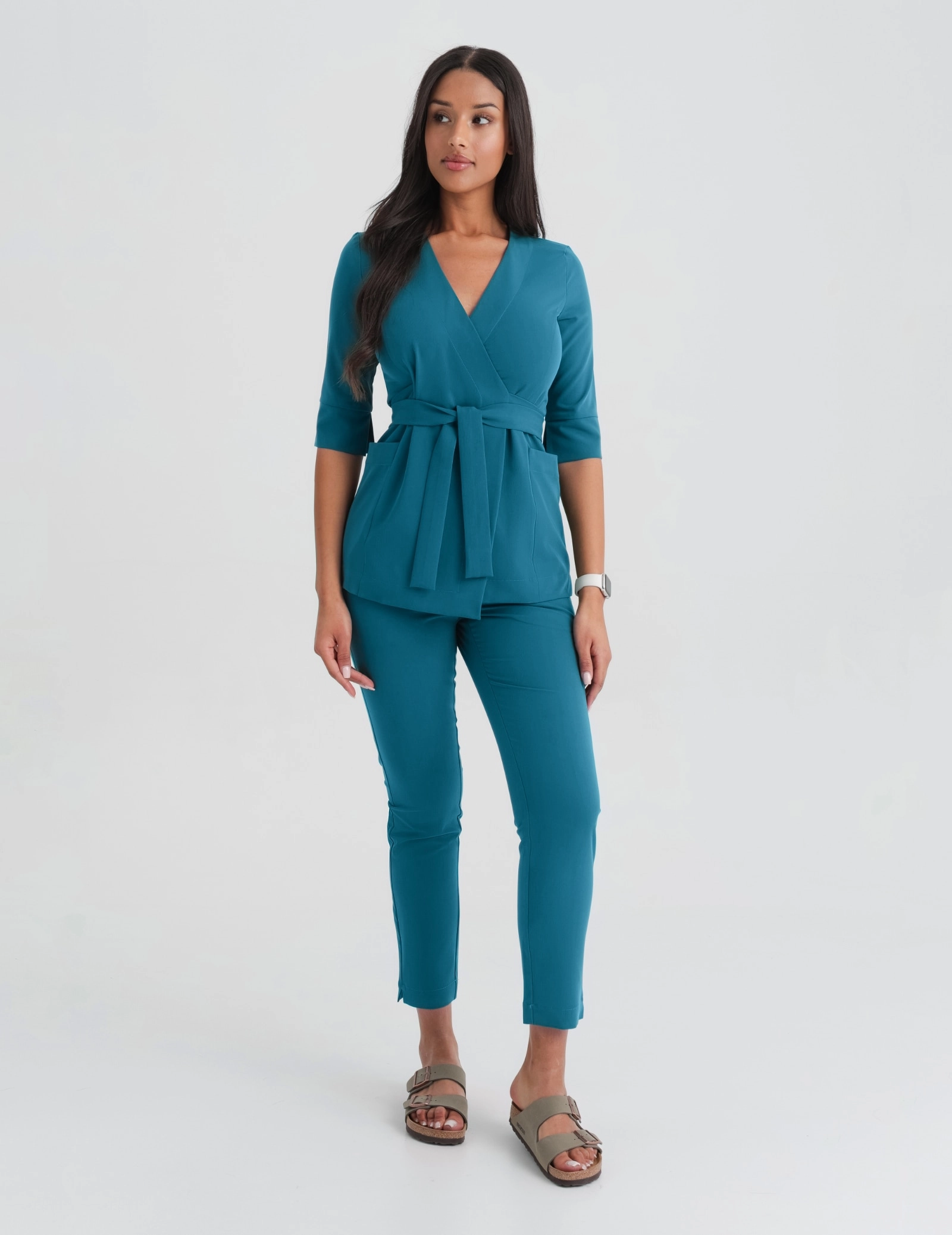 Pantaloni pentru femei Basic - OCEAN BLUE Pantaloni pentru femei Basic - OCEAN BLUE