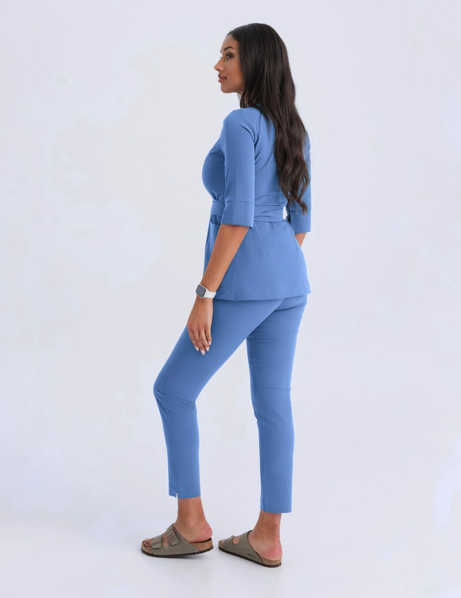 Bluză medicală legată Rosalie - MARINA BLUE