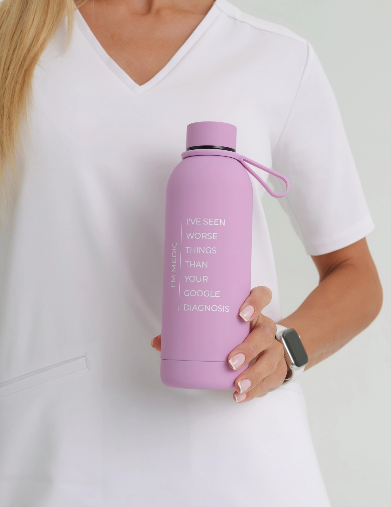 Sticlă Termică Mojo "I'm medic" - ULTRA PINK