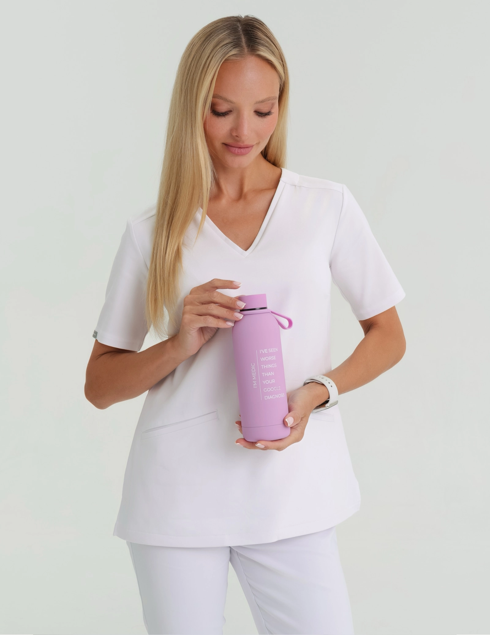 Sticlă Termică Mojo "I'm medic" - ULTRA PINK