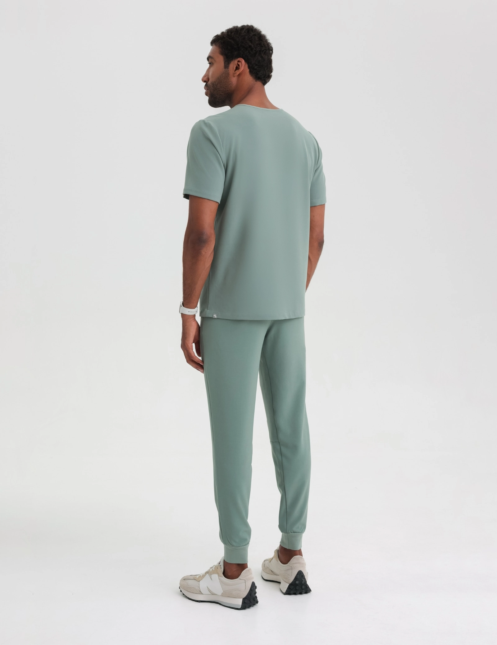 Pantaloni Joggers pentru bărbați - DUSTY GREEN Pantaloni Joggers pentru bărbați - DUSTY GREEN