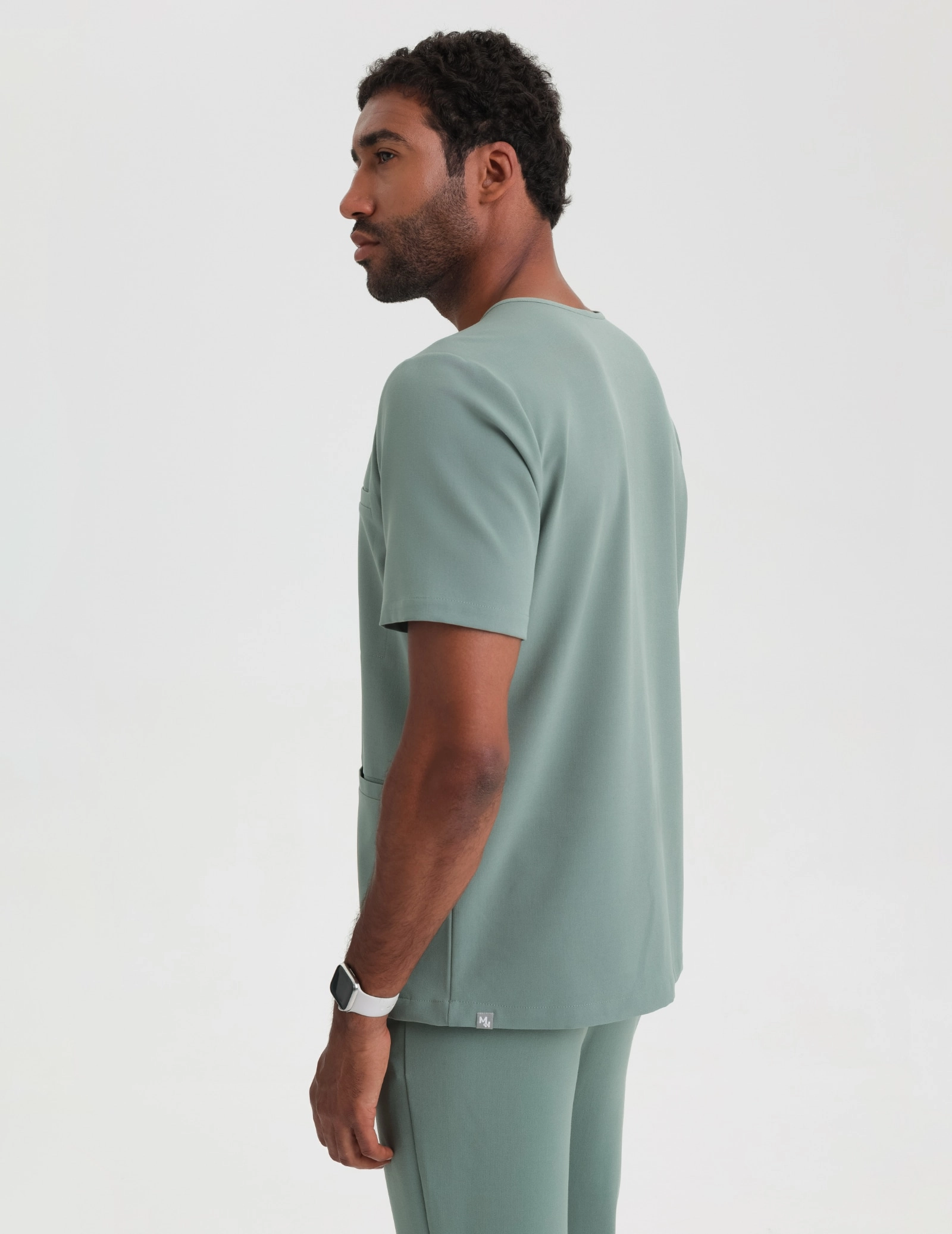 Bluză medicală Birbal - DUSTY GREEN