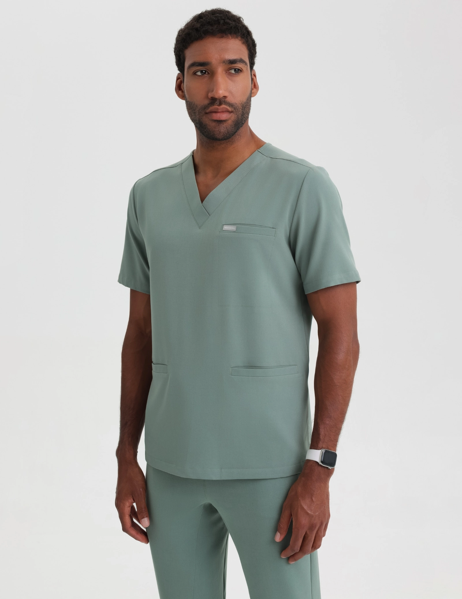 Bluză medicală Birbal - DUSTY GREEN
