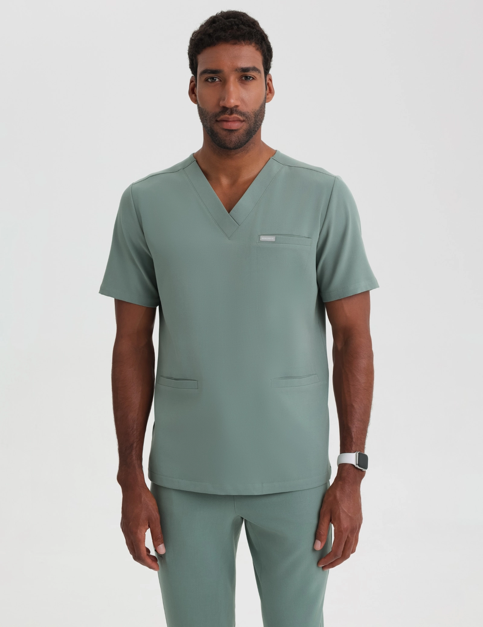Bluză medicală Birbal - DUSTY GREEN