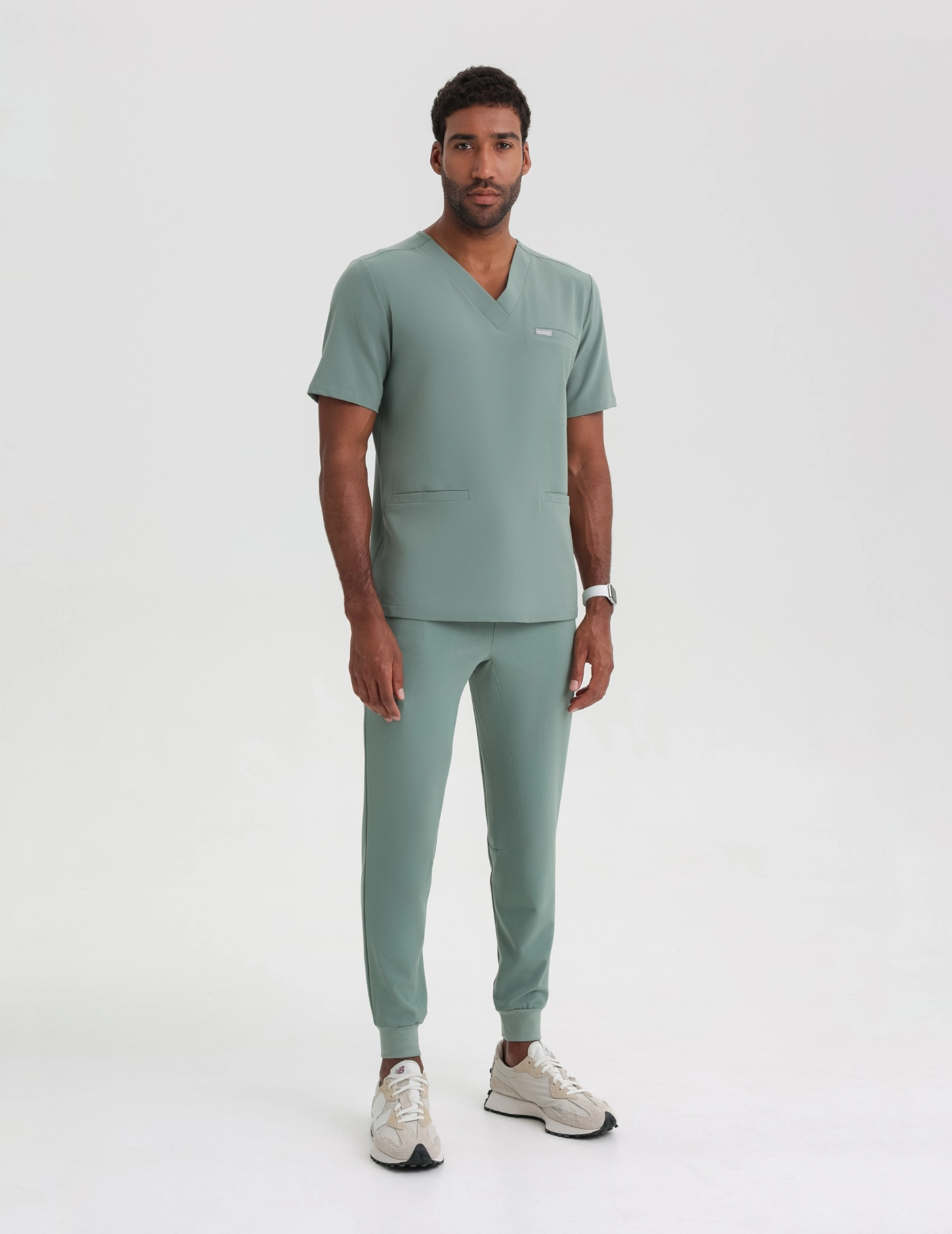 Bluză medicală Birbal - DUSTY GREEN