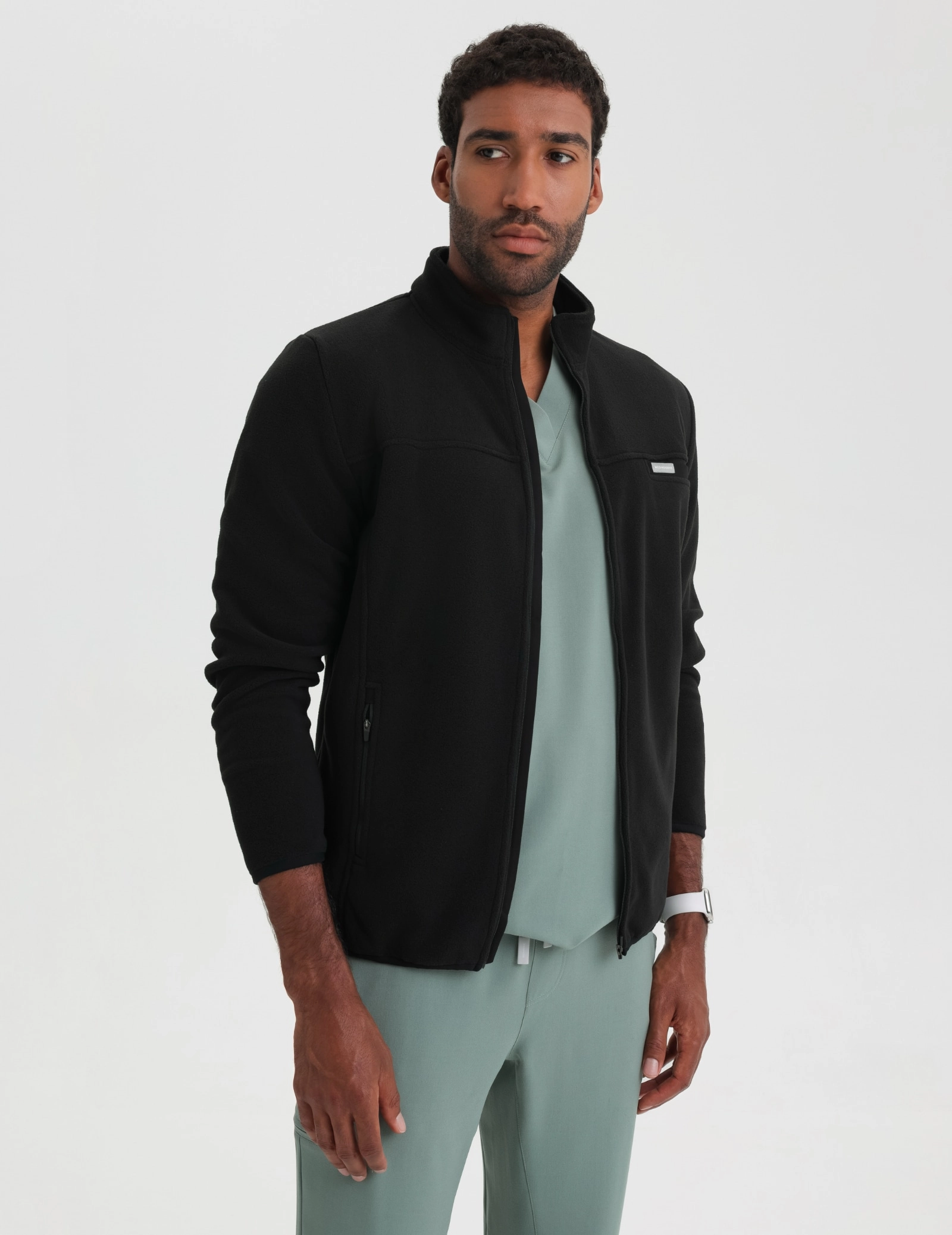 Bluză Fleece Barbati COZY HEAT - BLACK