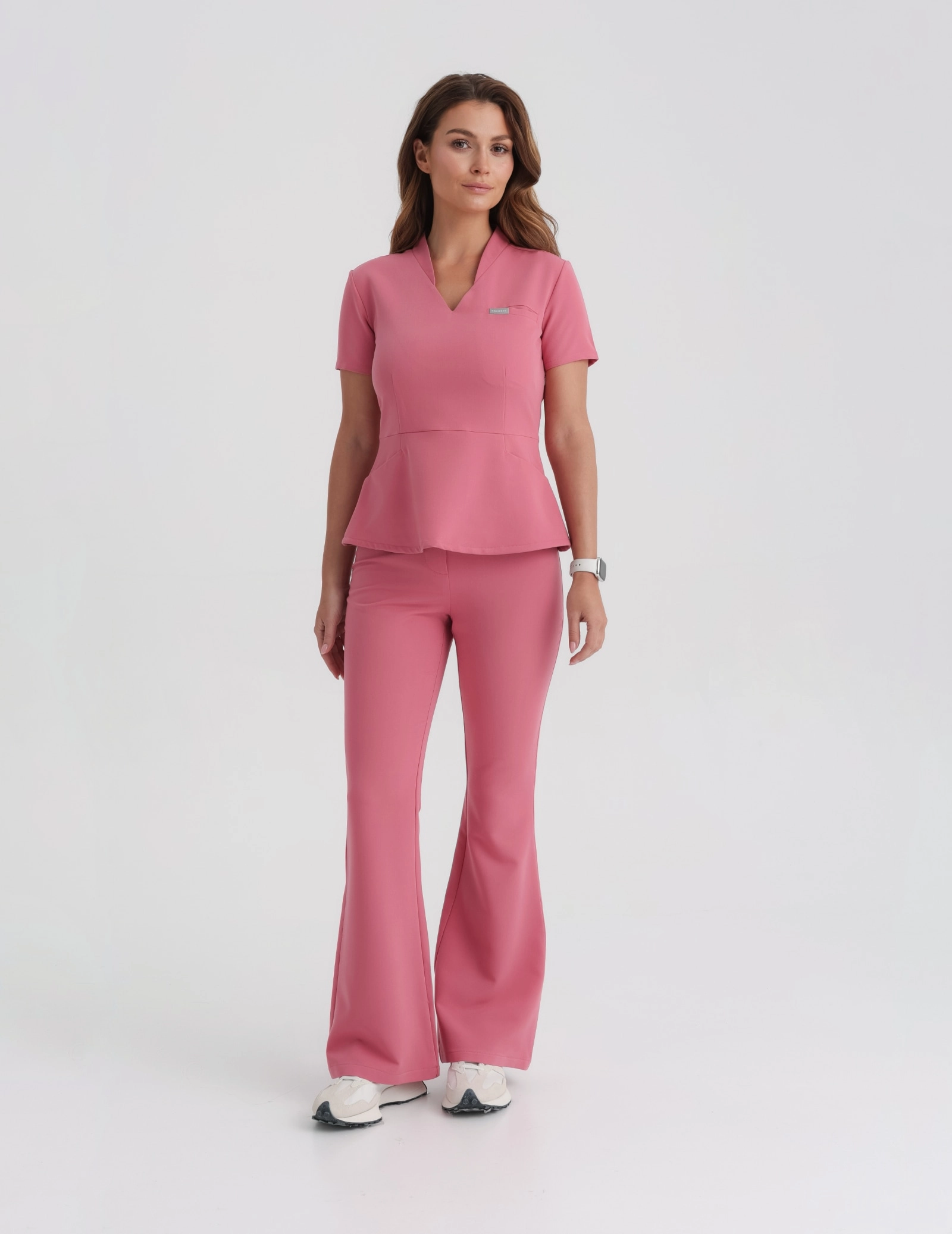 Pantaloni Medicali Dama Flare - RASPBERRY CRUSH