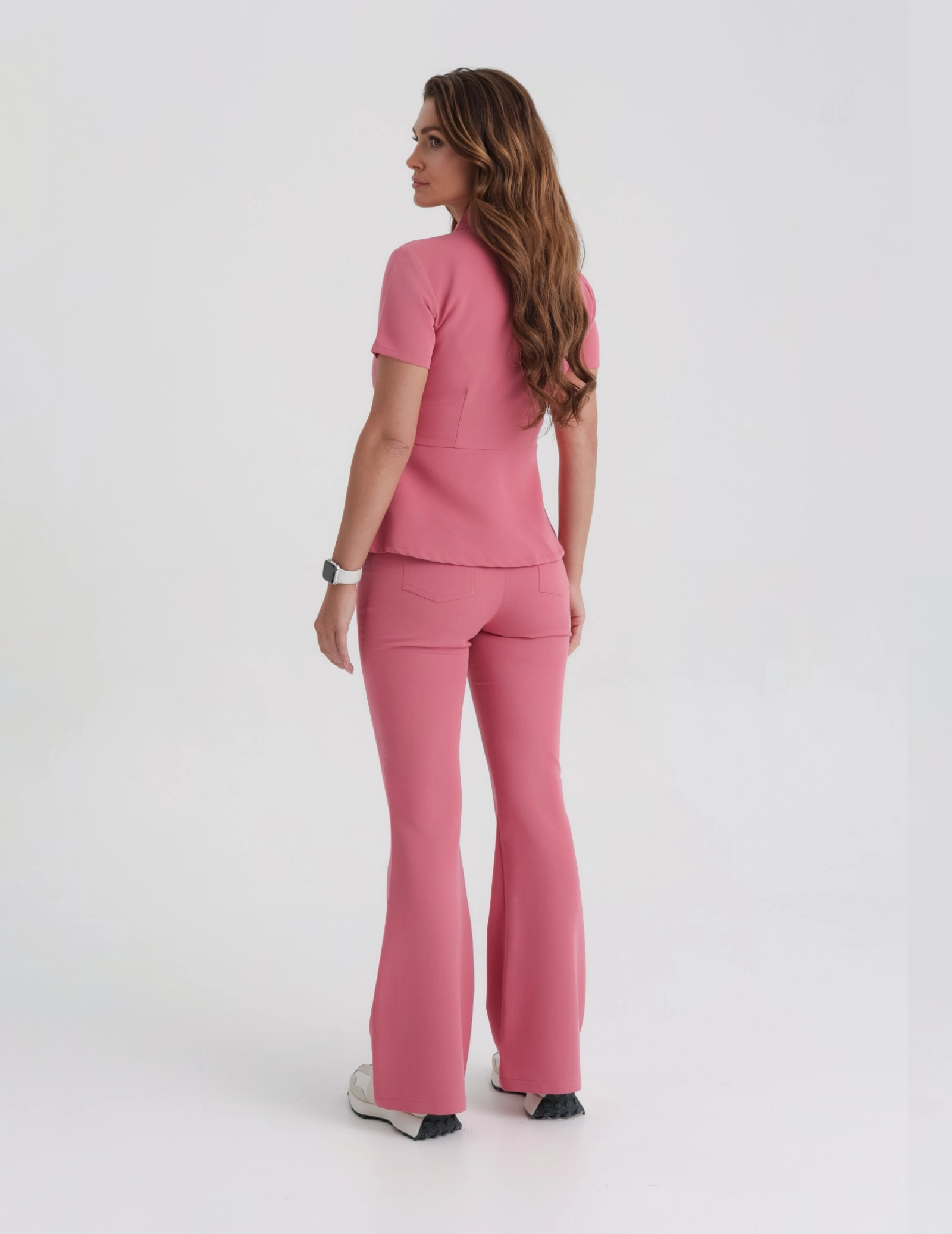 Pantaloni Medicali Dama Flare - RASPBERRY CRUSH
