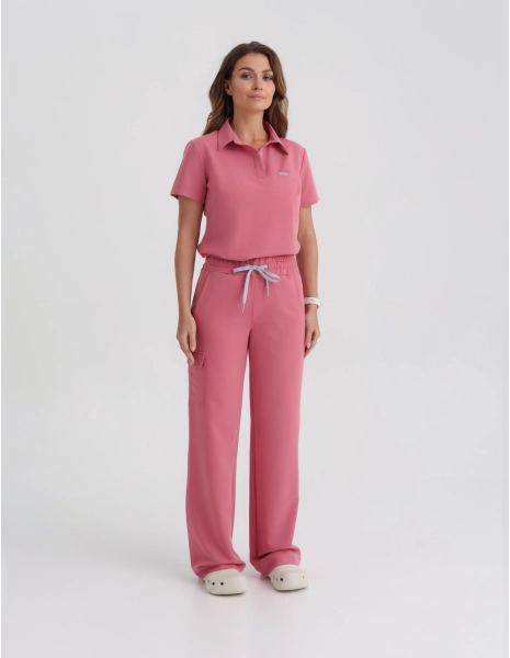 Pantaloni Medicali Dama Yoga - RASPBERRY CRUSH
