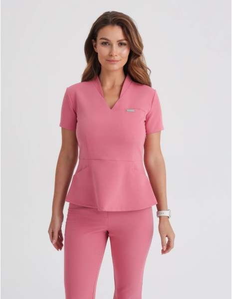 Bluză Medicală Kori - RASPBERRY CRUSH