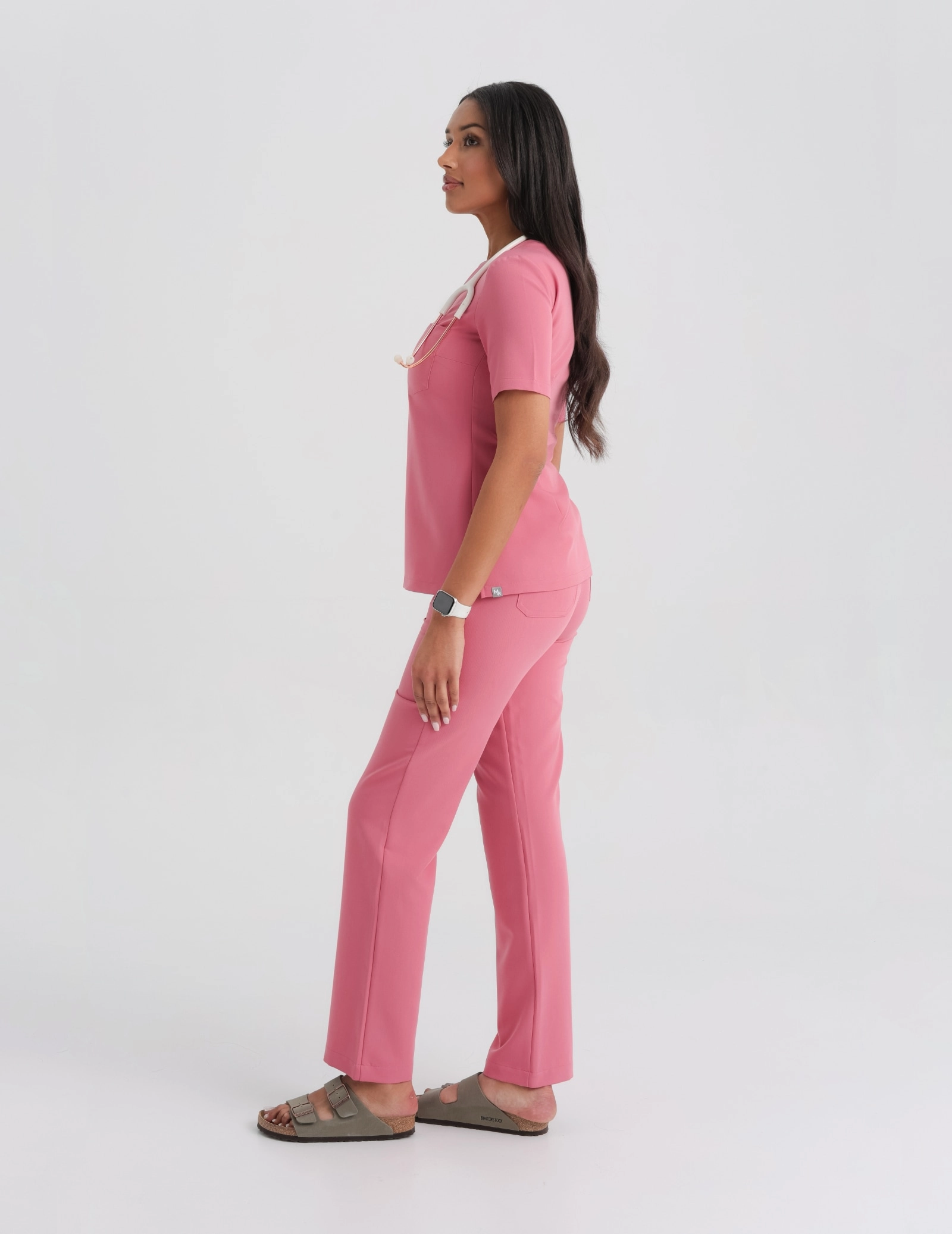 Bluză Medicală Raya One Pocket - RASPBERRY CRUSH