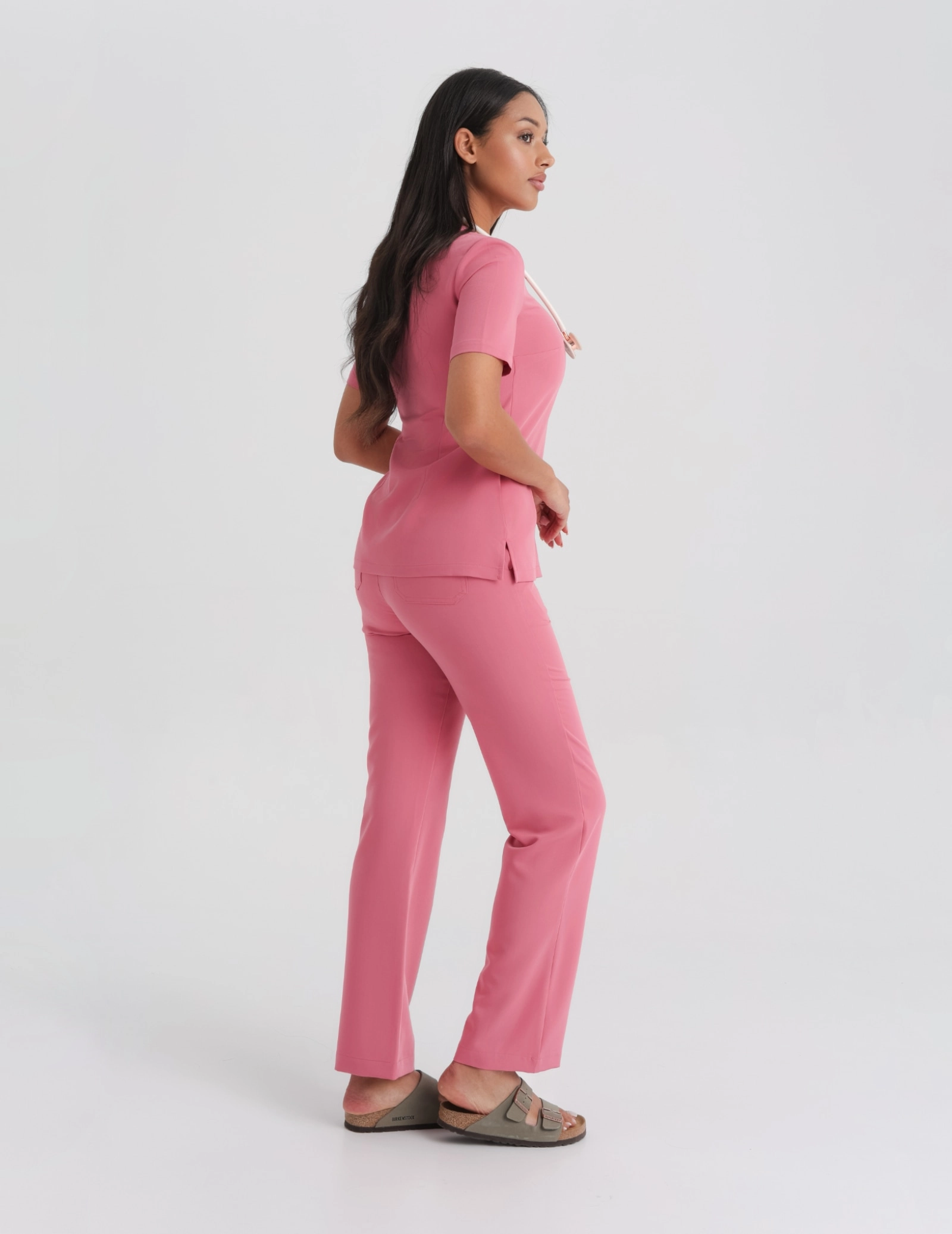 Bluză Medicală Raya One Pocket - RASPBERRY CRUSH