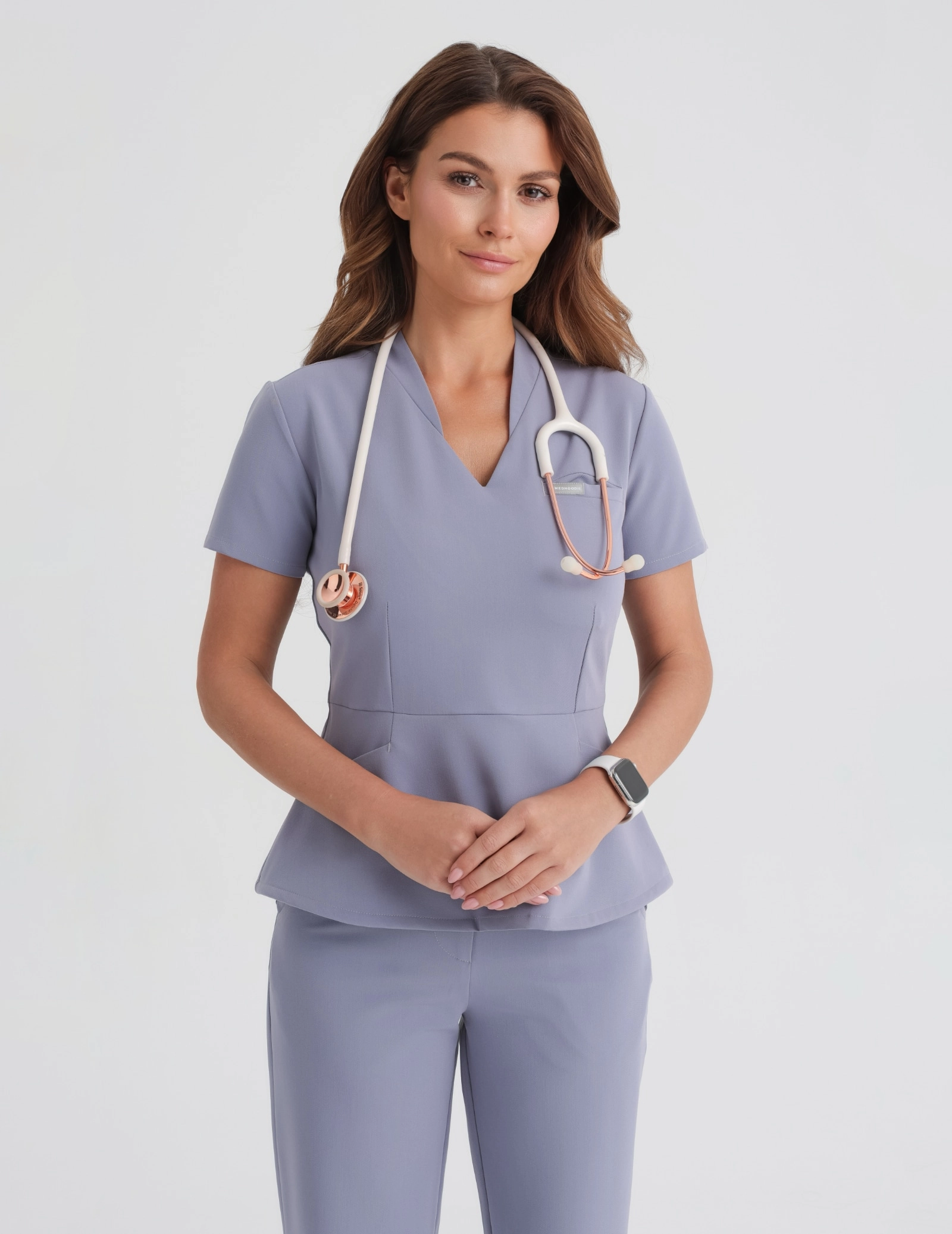 Bluză Medicală Kori - MILKY LAVENDER