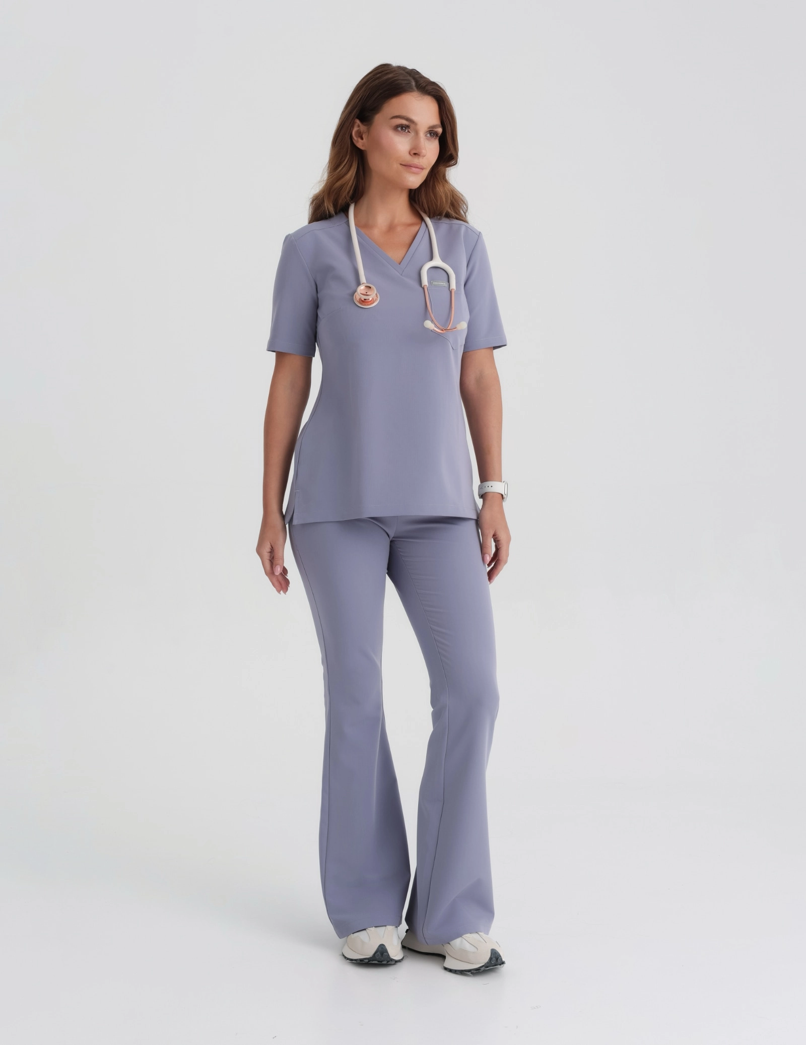 Pantaloni Medicali Dama Flare - MILKY LAVENDER Pantaloni Medicali Dama Flare - MILKY LAVENDER
