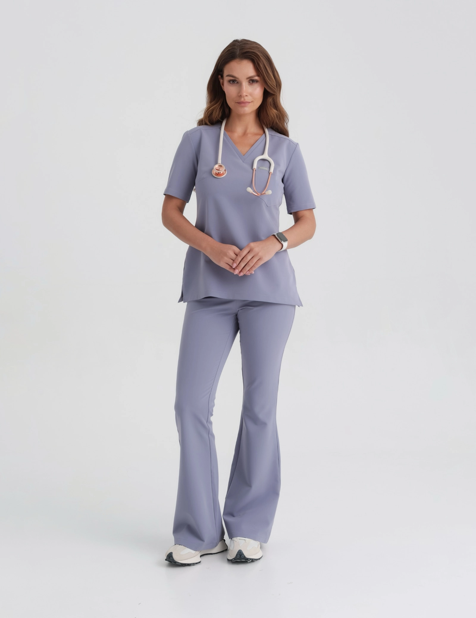 Pantaloni Medicali Dama Flare - MILKY LAVENDER Pantaloni Medicali Dama Flare - MILKY LAVENDER