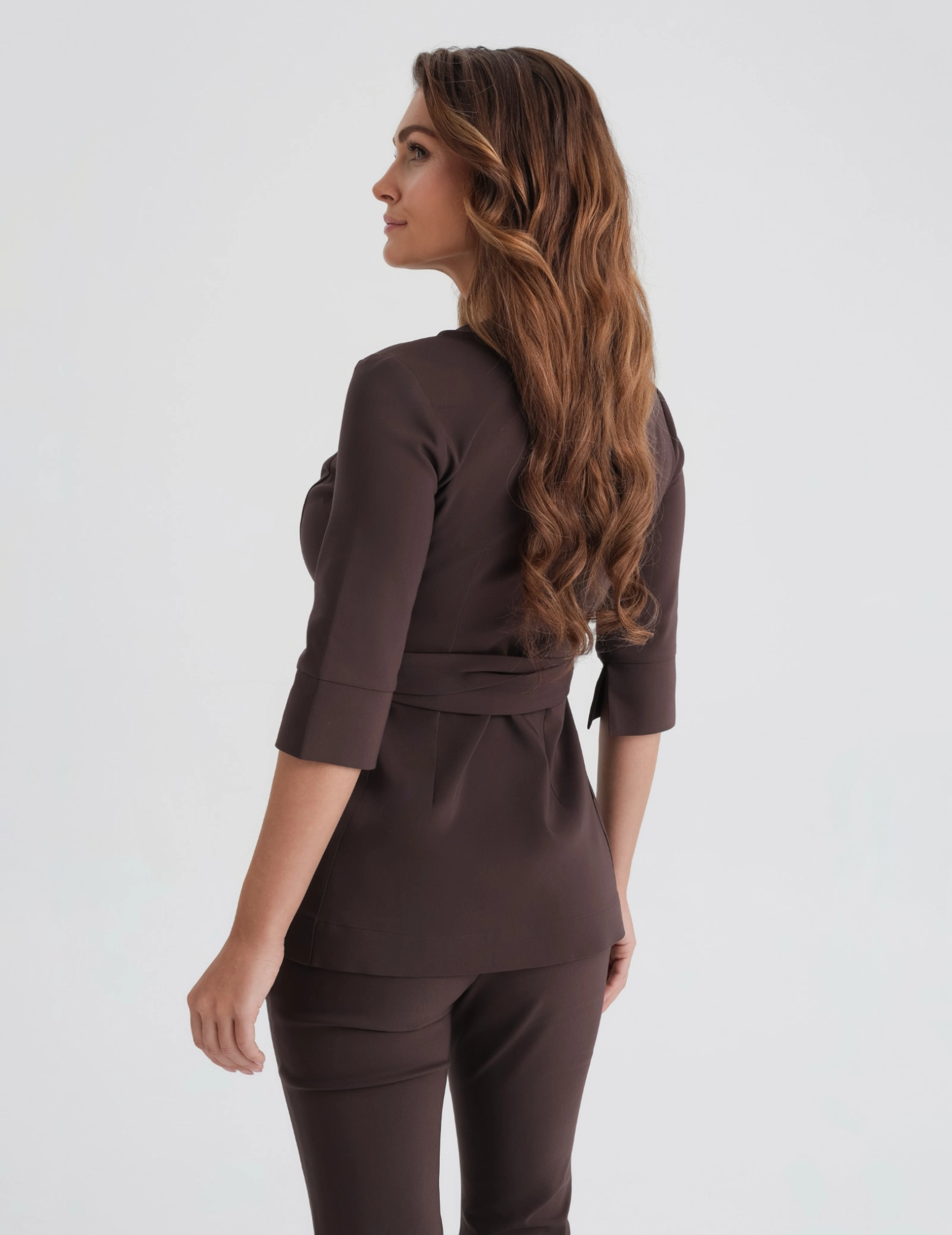 Bluză medicală legată Rosalie - WOODROSE Bluză medicală legată Rosalie - WOODROSE