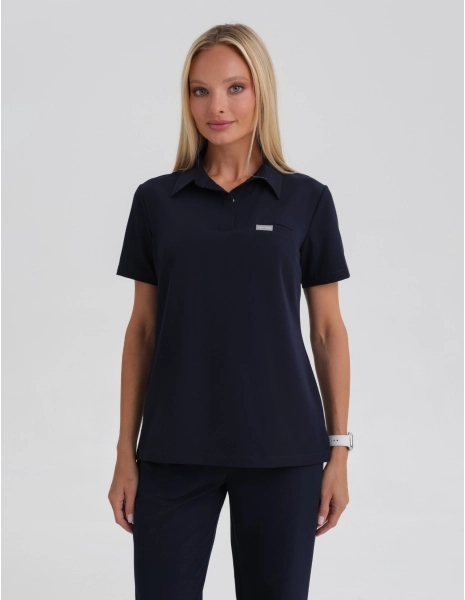 Bluză Medicală Polo - DARK NAVY