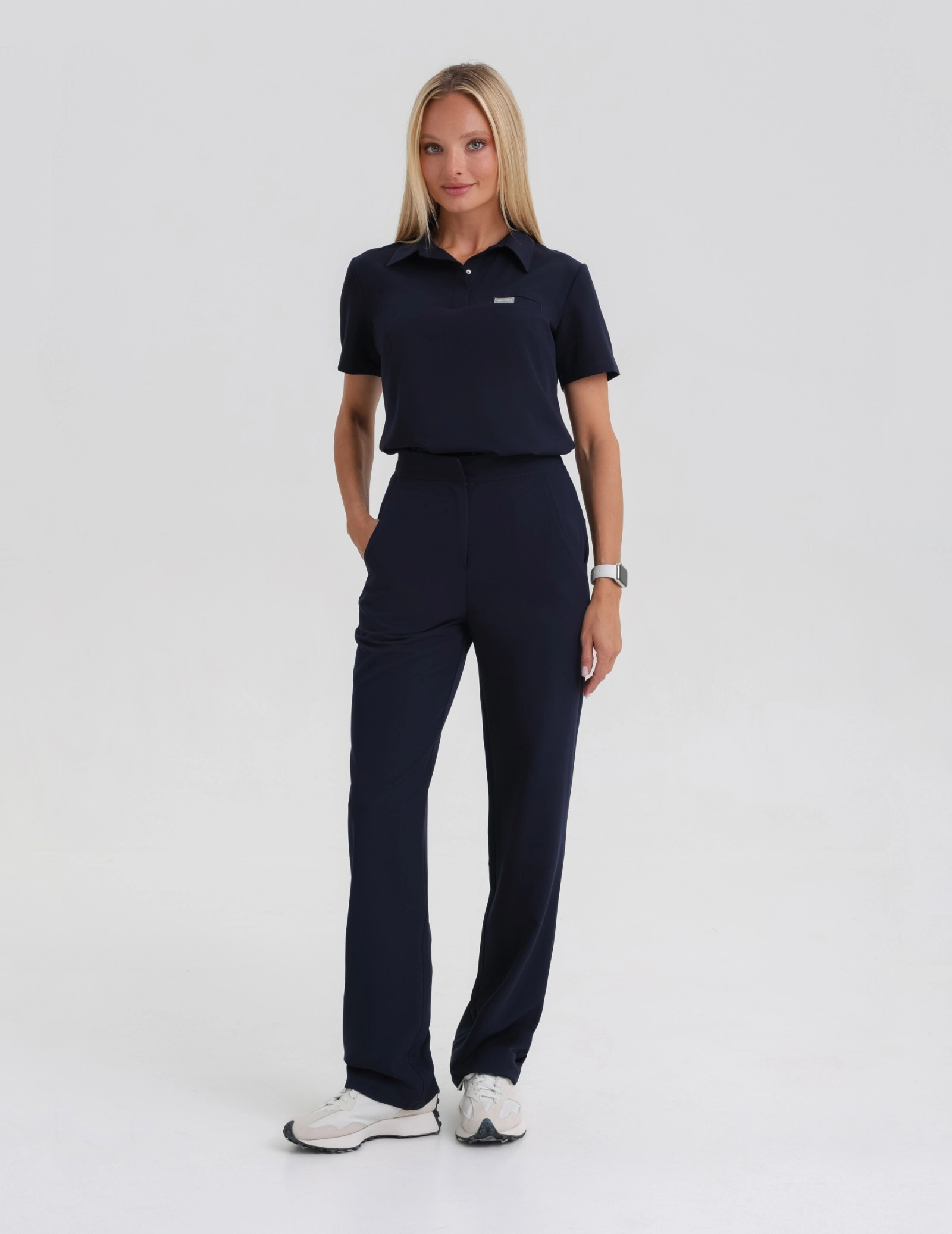 Bluză Medicală Polo - DARK NAVY
