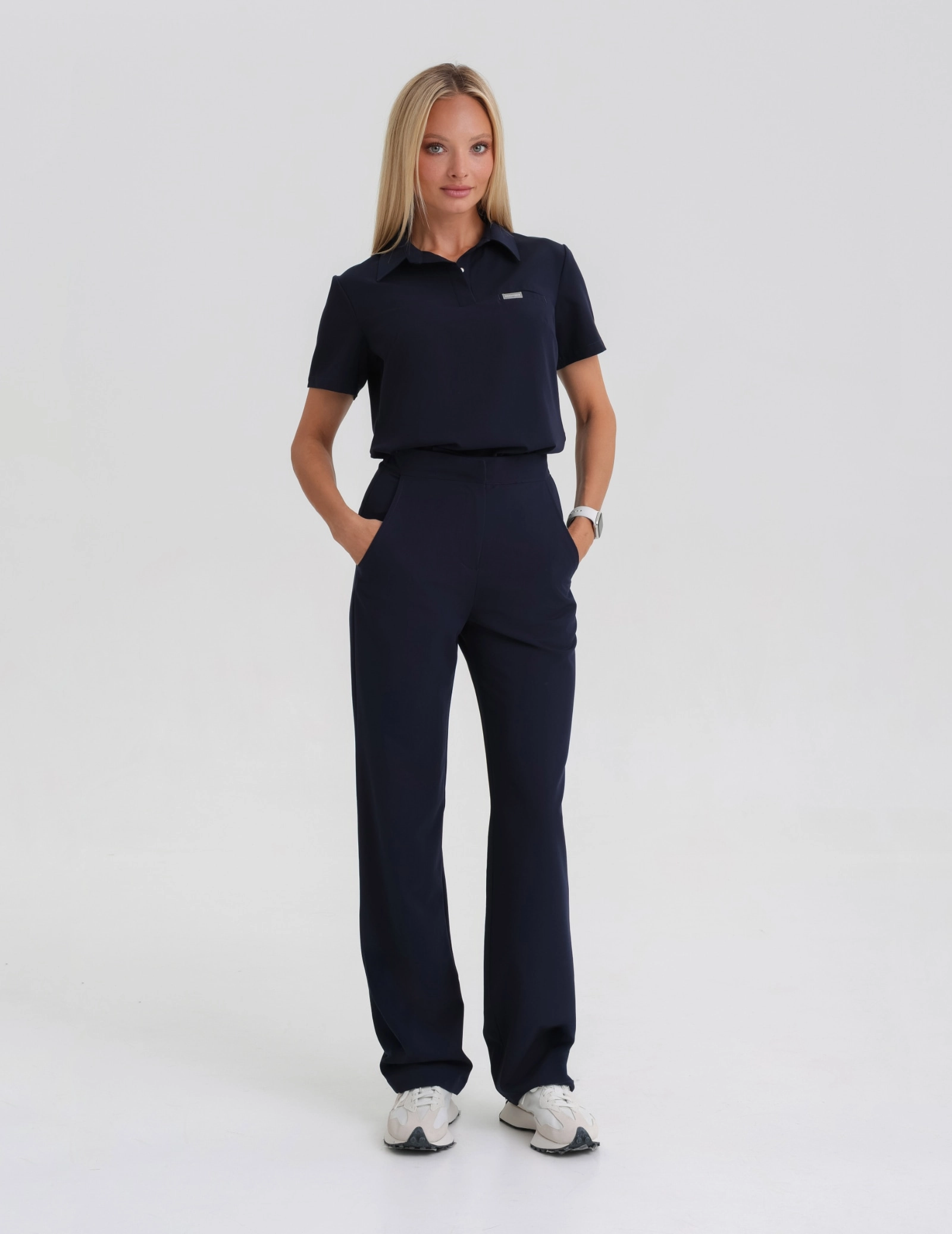 Bluză Medicală Polo - DARK NAVY