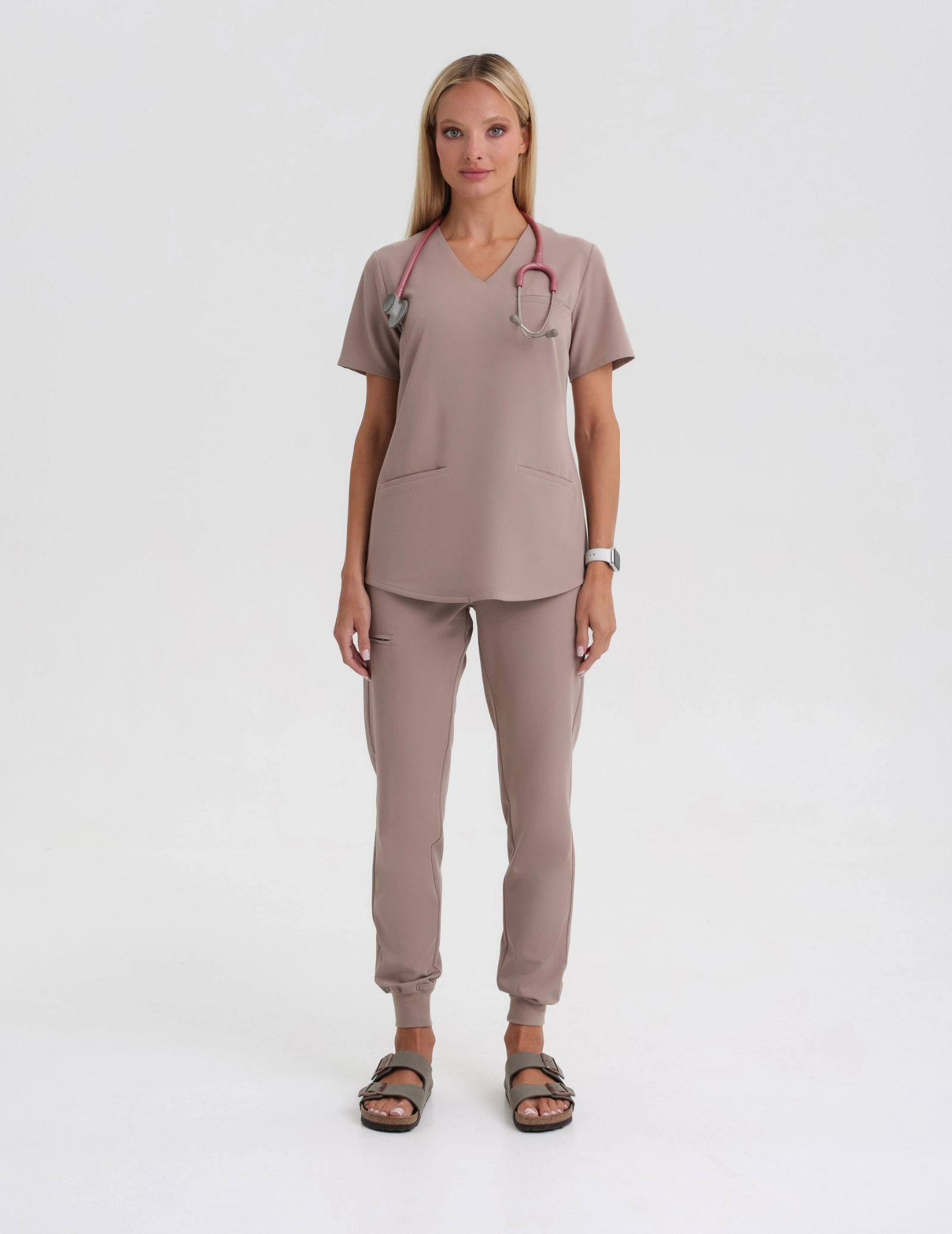 Pantaloni Jogger pentru femei - BEIGE