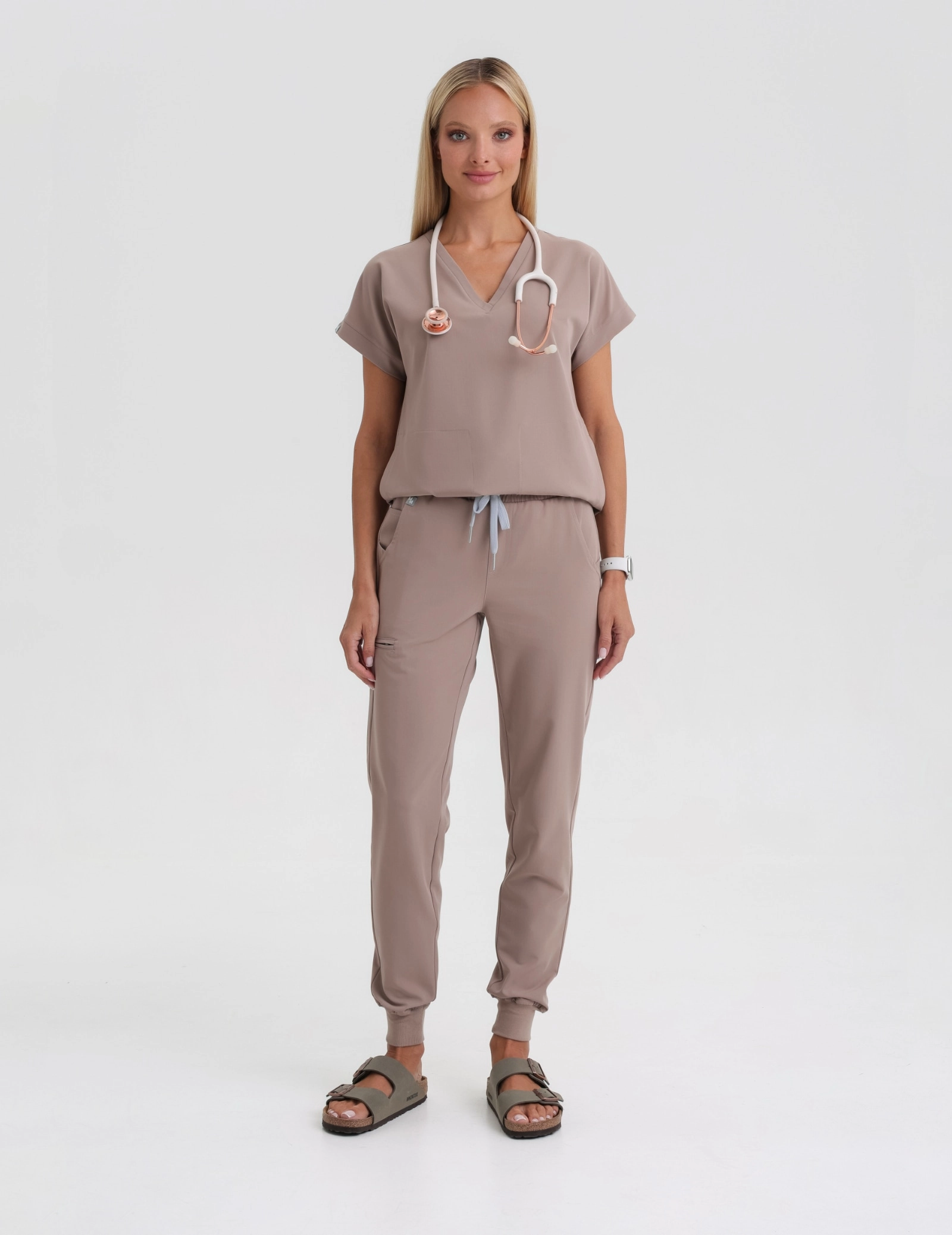 Pantaloni Jogger pentru femei - BEIGE