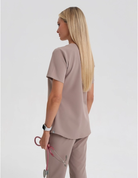 Bluză medicală Grace - BEIGE