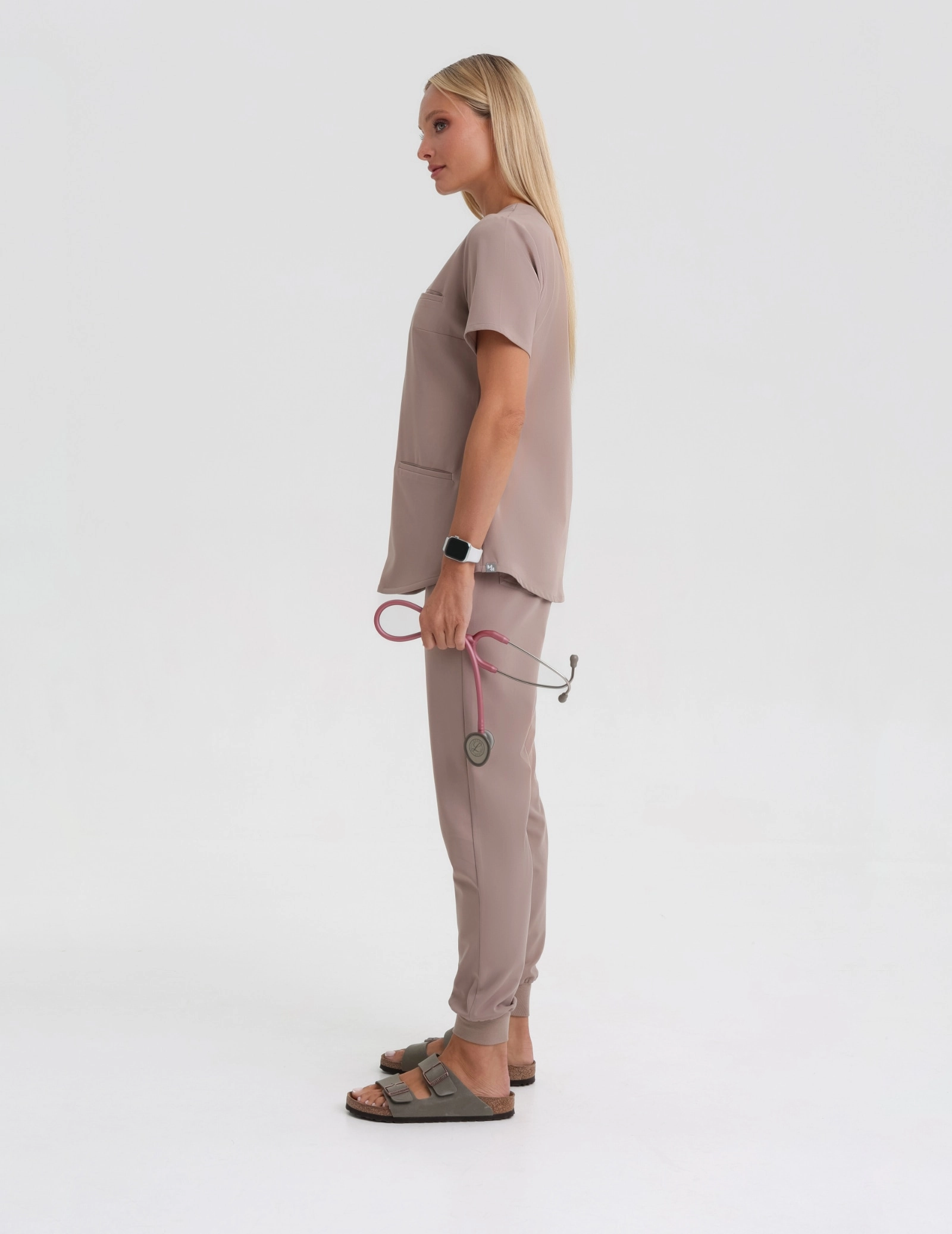 Bluză medicală Grace - BEIGE