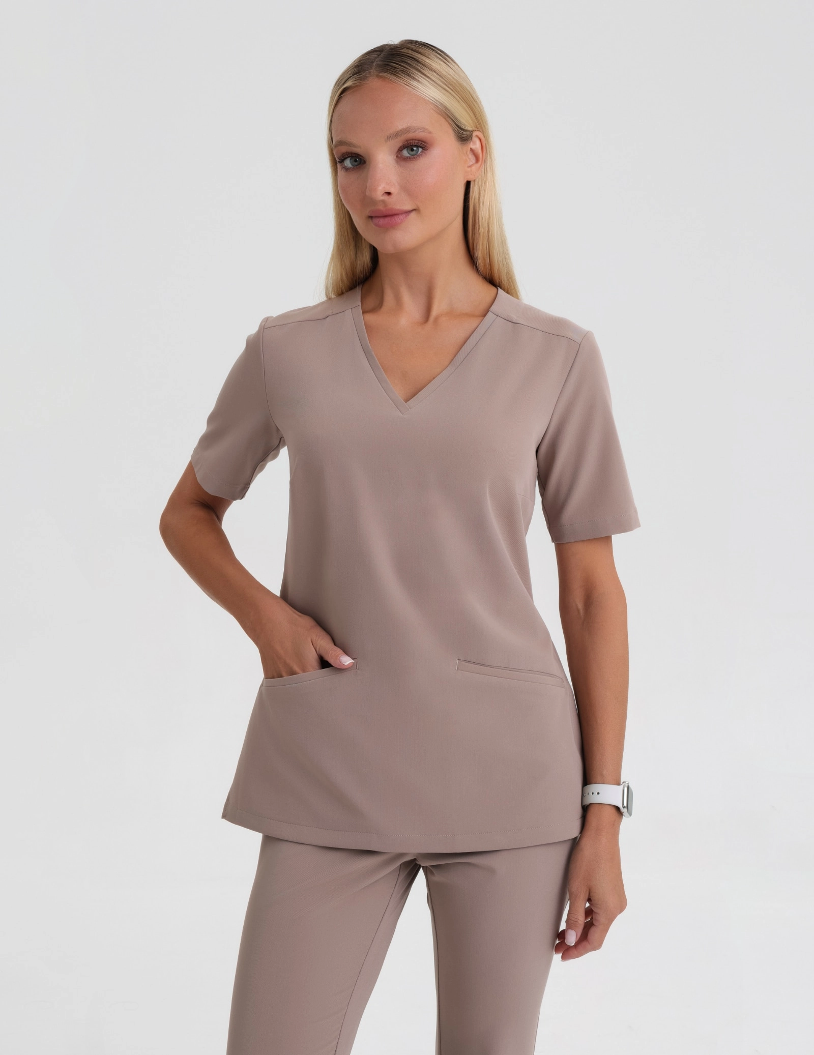 Bluză medicală Casy - BEIGE